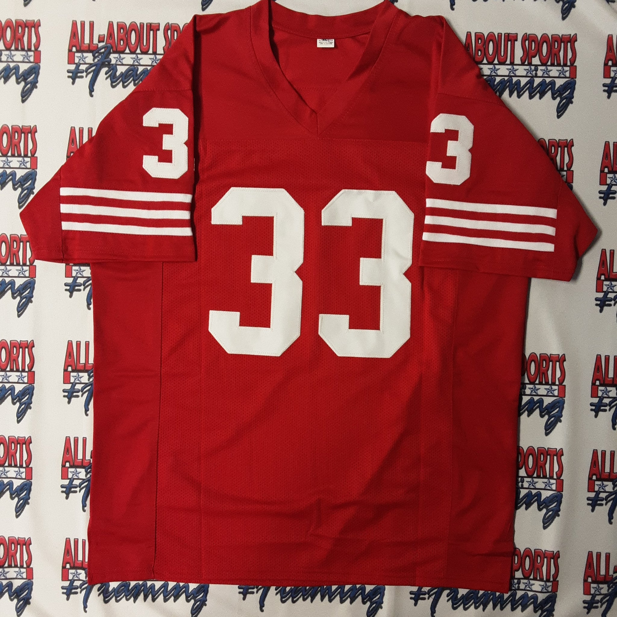 Roger Craig Autographed and Framed Red 49ers Jersey