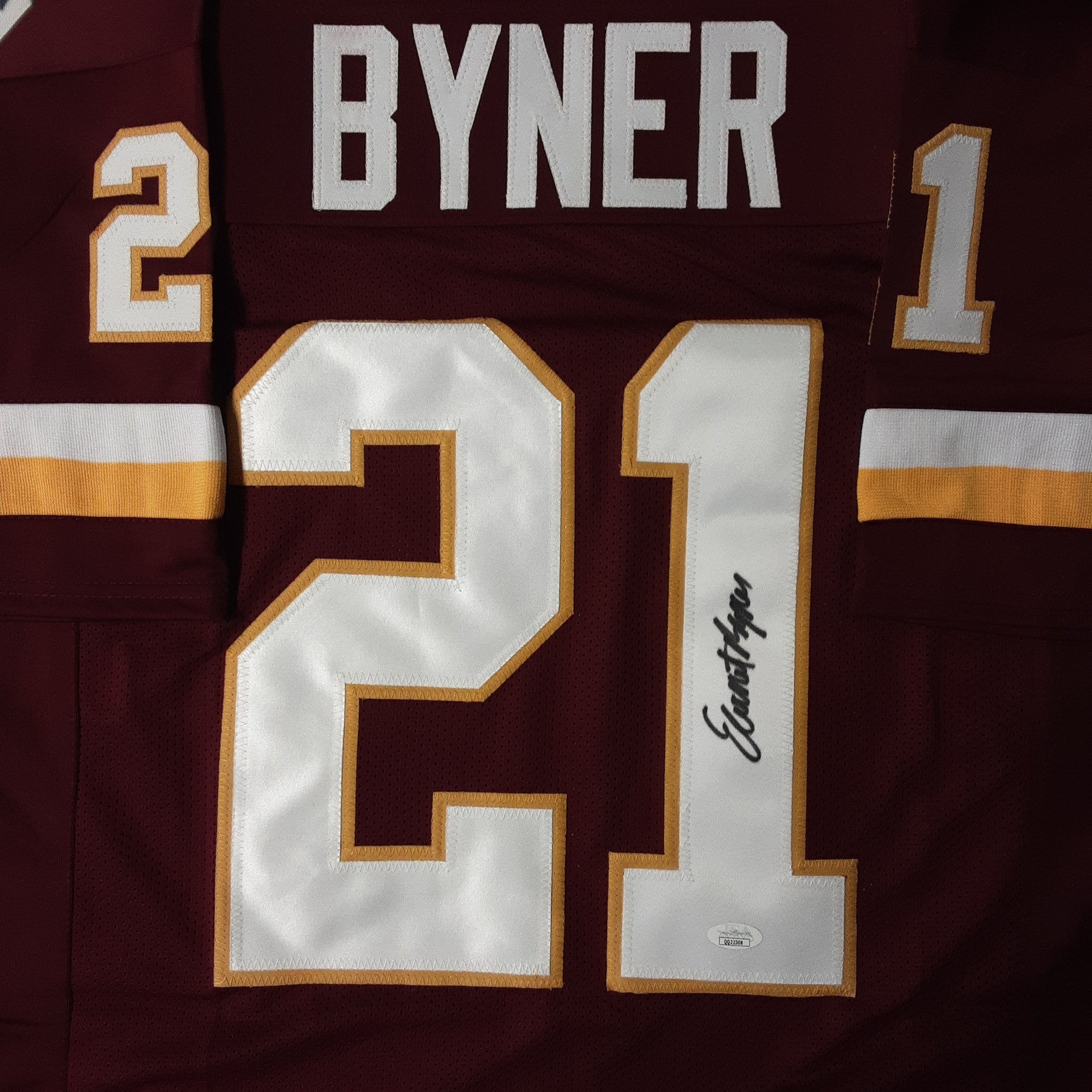 Earnest Byner Authentic Signed Pro Style Jersey Autographed JSA