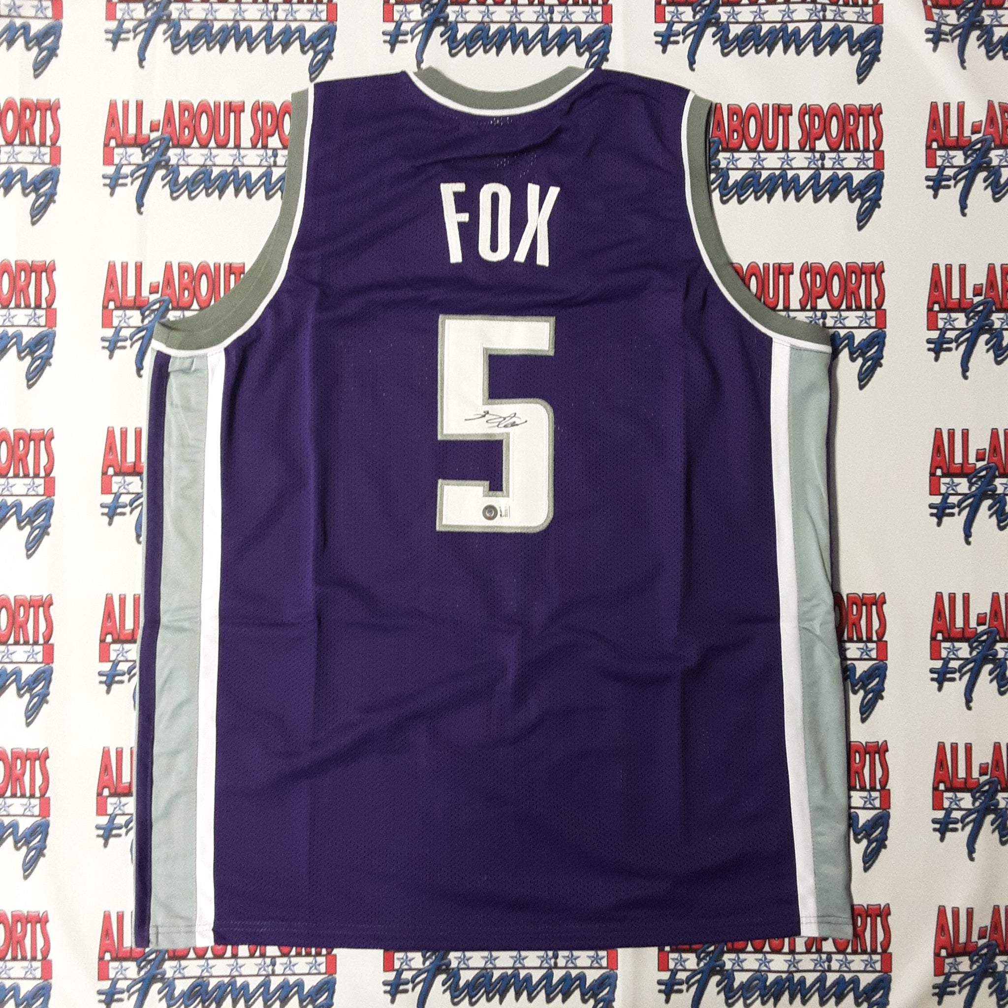 De'Aaron Fox Authentic Signed Pro Style Jersey Autographed Beckett-