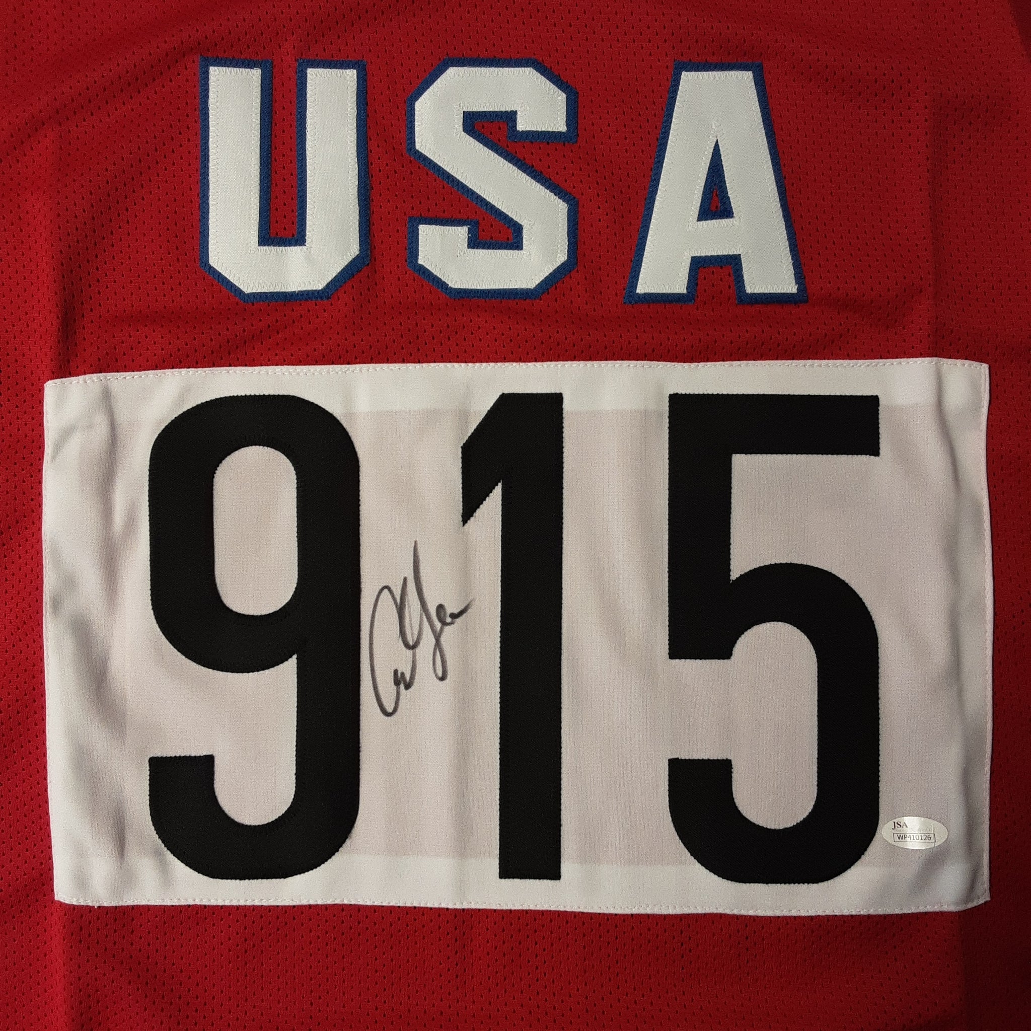 Carl Lewis Authentic Signed Pro Style Jersey Autographed JSA