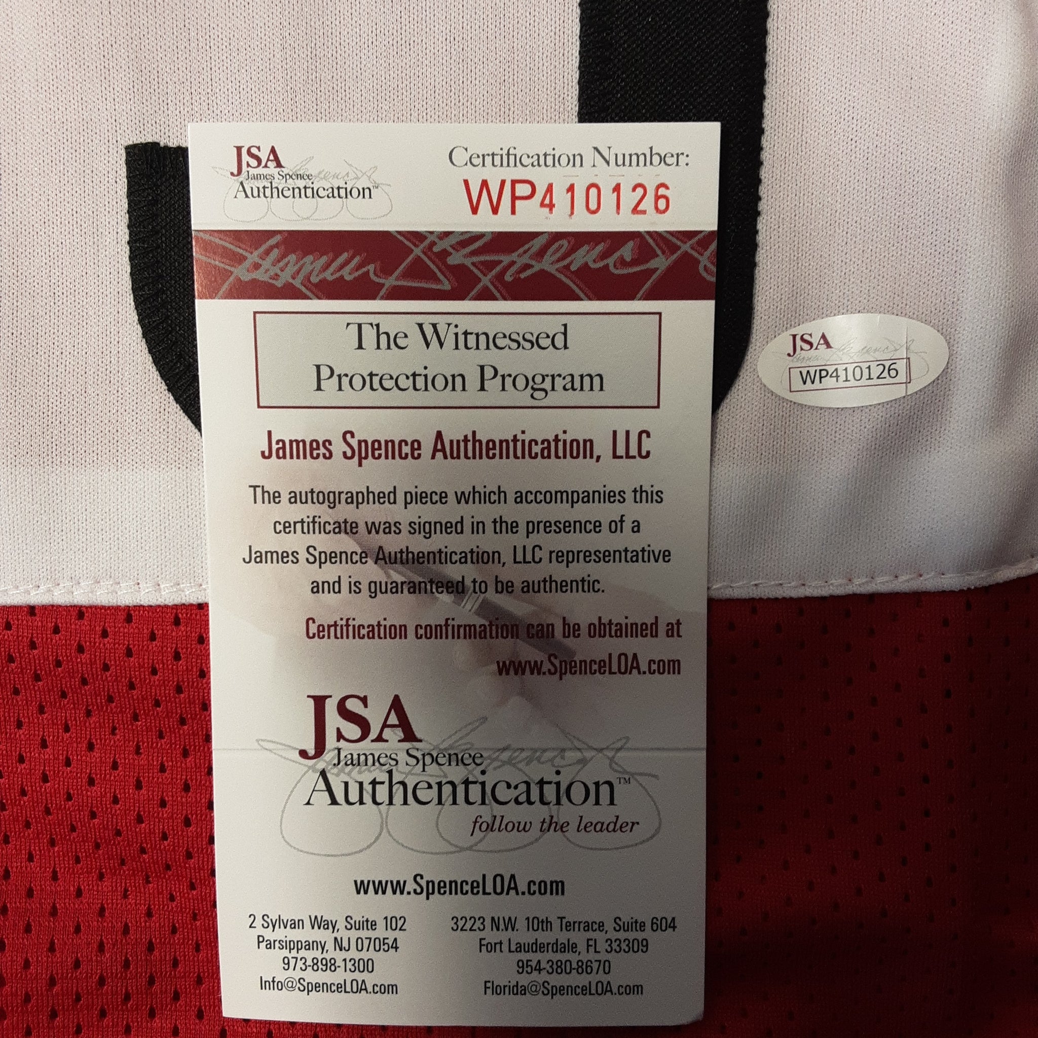 Carl Lewis Authentic Signed Pro Style Jersey Autographed JSA