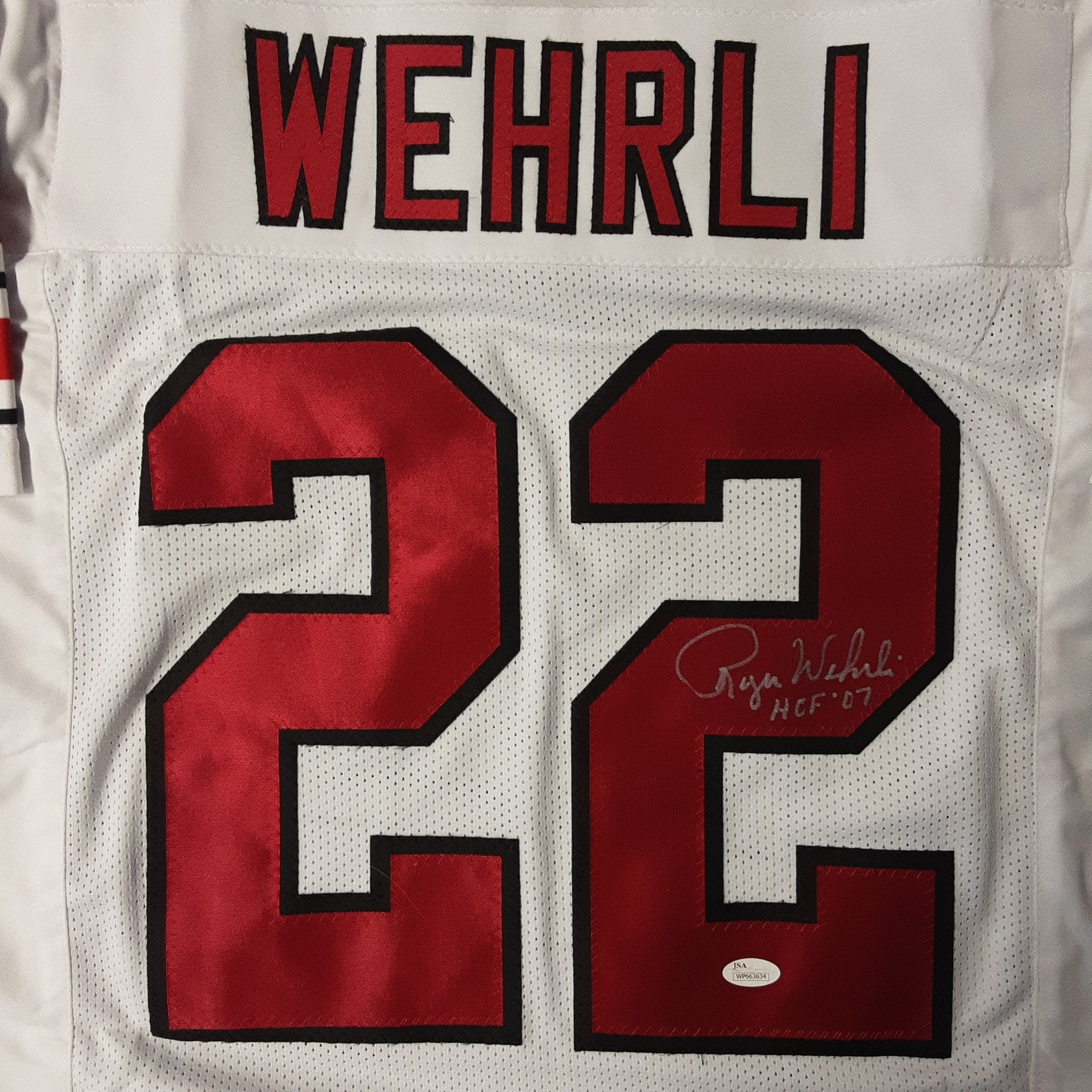 Roger Wehrli Authentic Signed Pro Style Jersey Autographed JSA