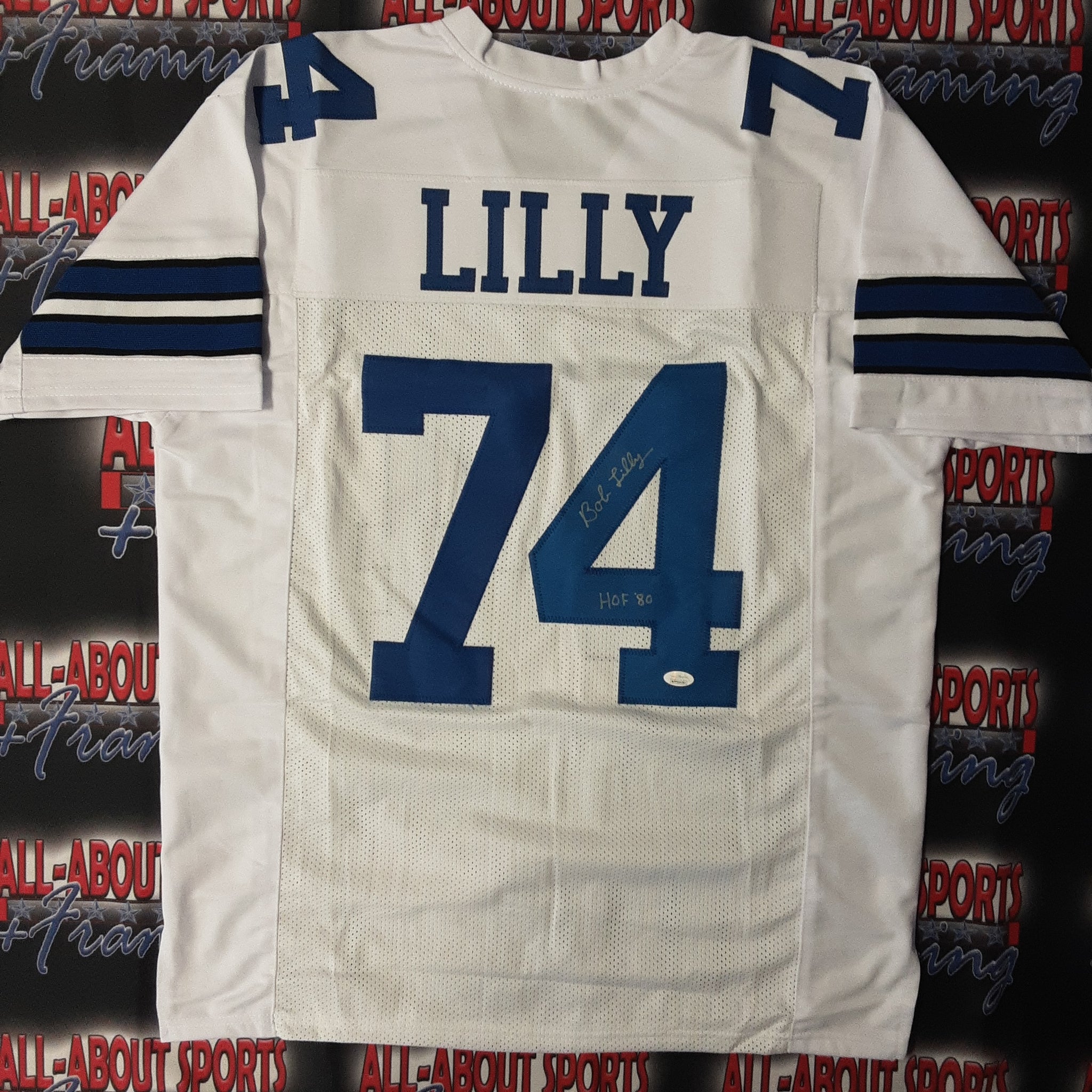 Bob Lilly Authentic Signed Pro Style Jersey Autographed JSA-