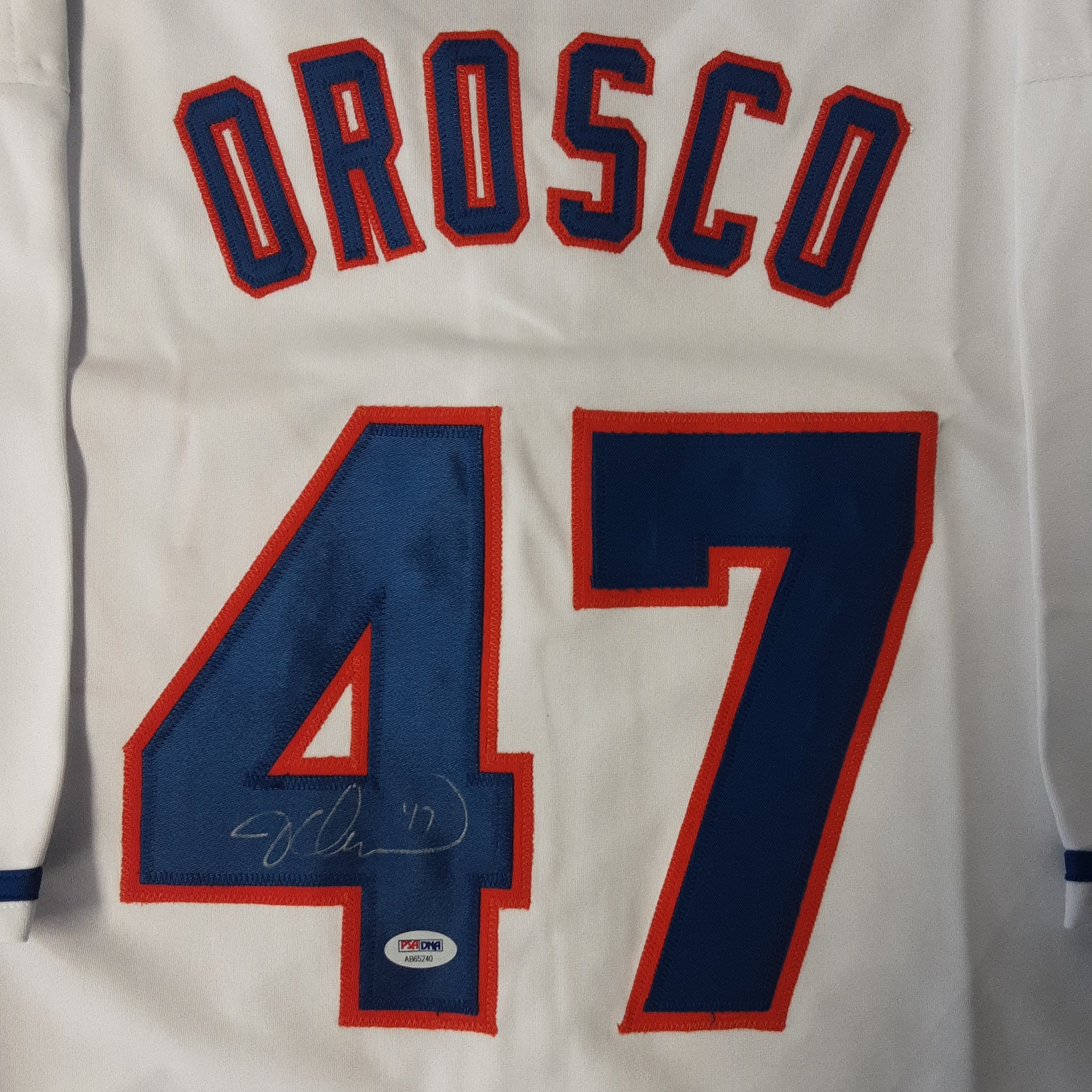 Jesse Orosco Authentic Signed Pro Style Jersey Autographed PSA