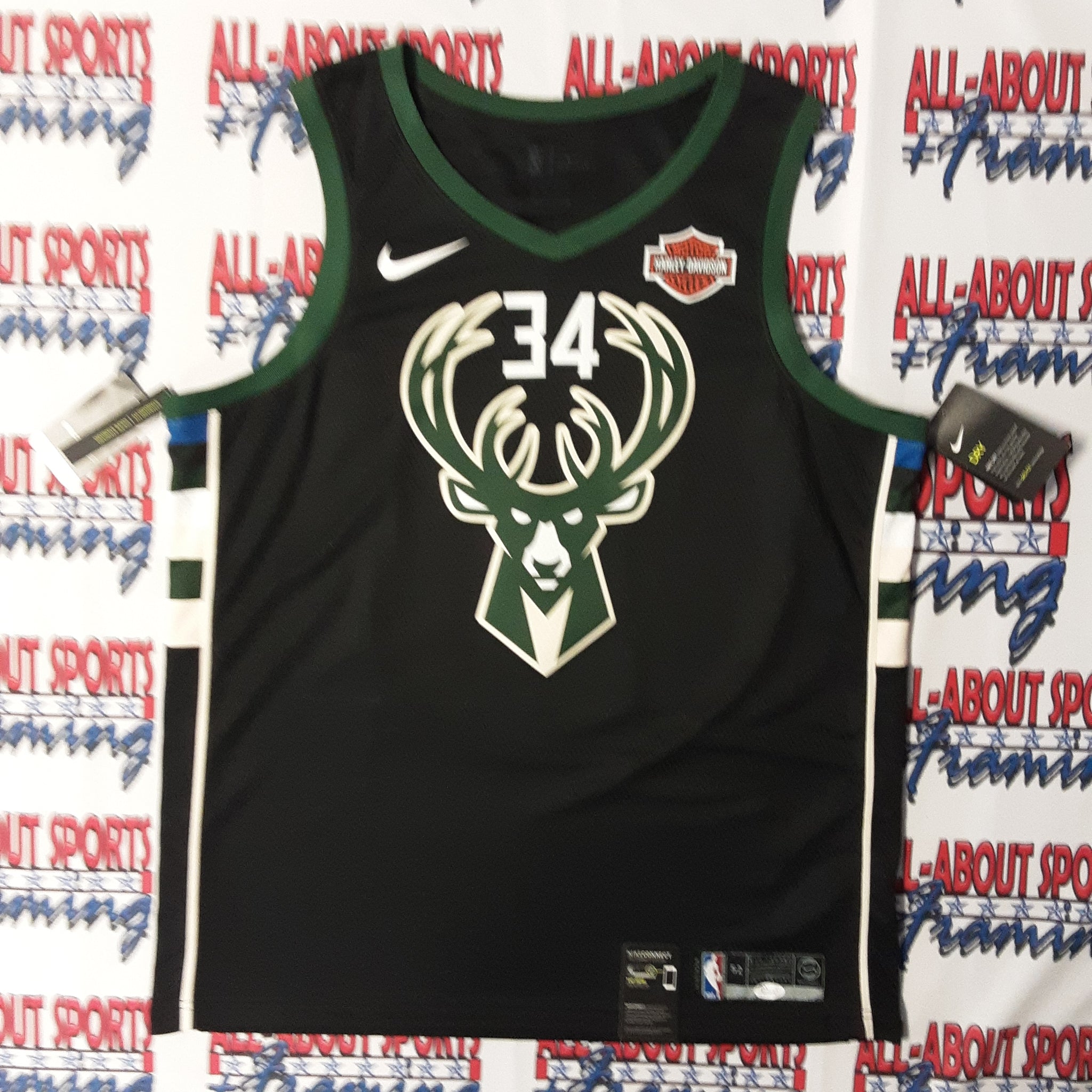 Giannis Antetokounmpo Authentic Signed Pro Style Jersey Autographed JSA