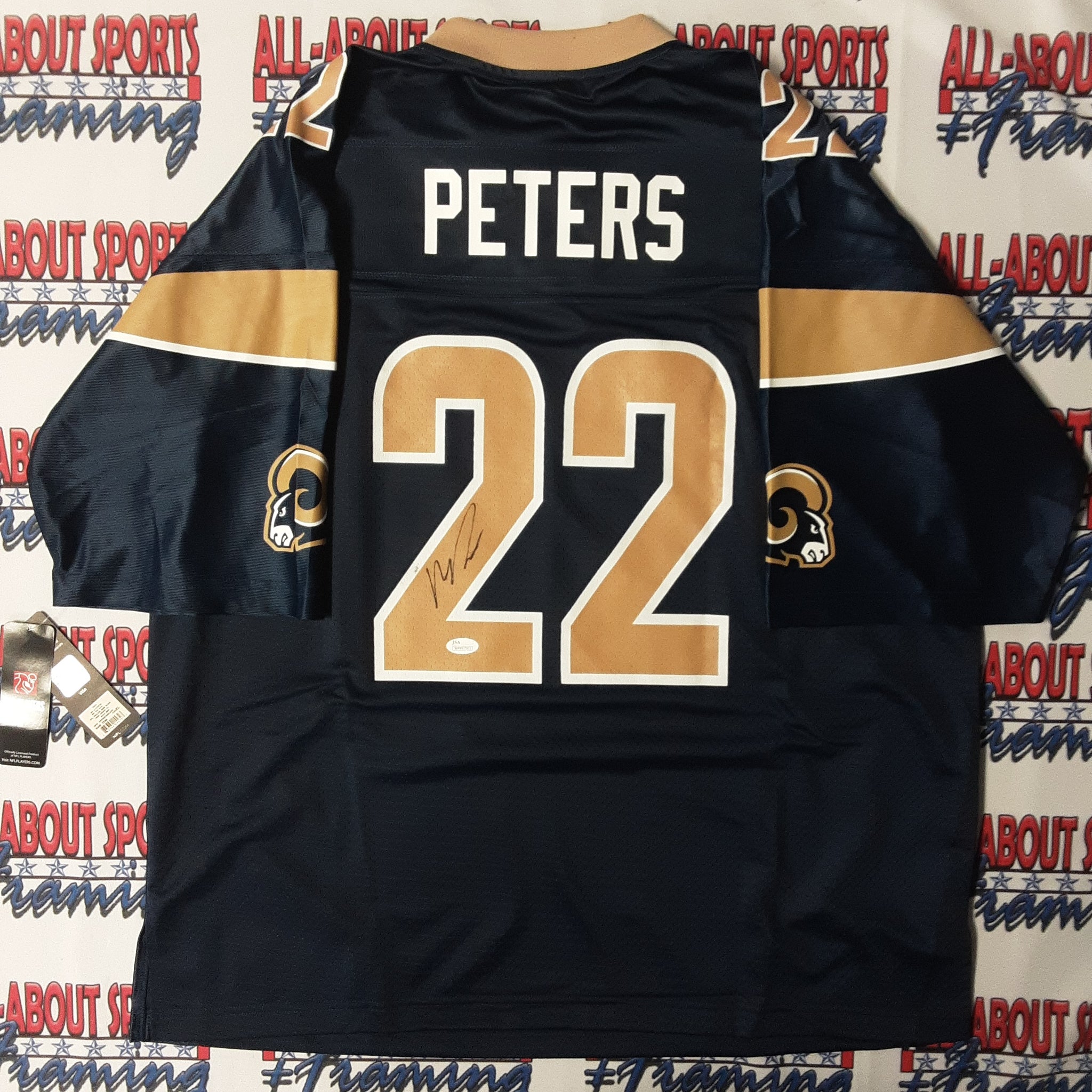 Marcus Peters Authentic Signed Pro Style Jersey Autographed JSA