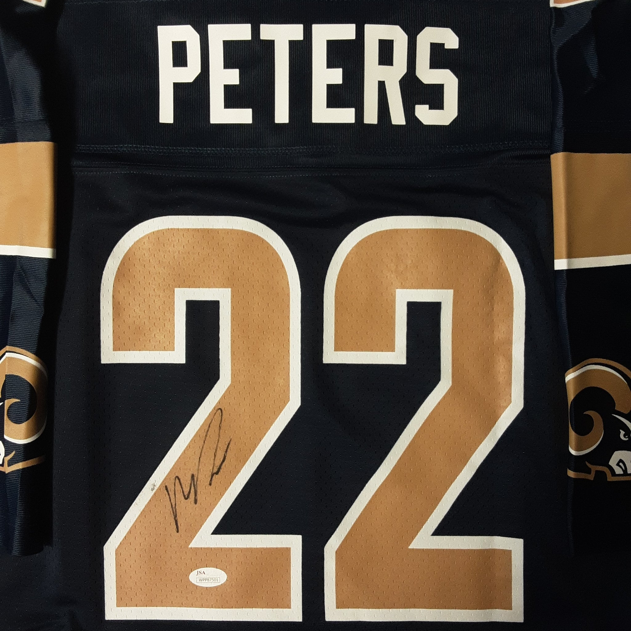 Marcus Peters Authentic Signed Pro Style Jersey Autographed JSA