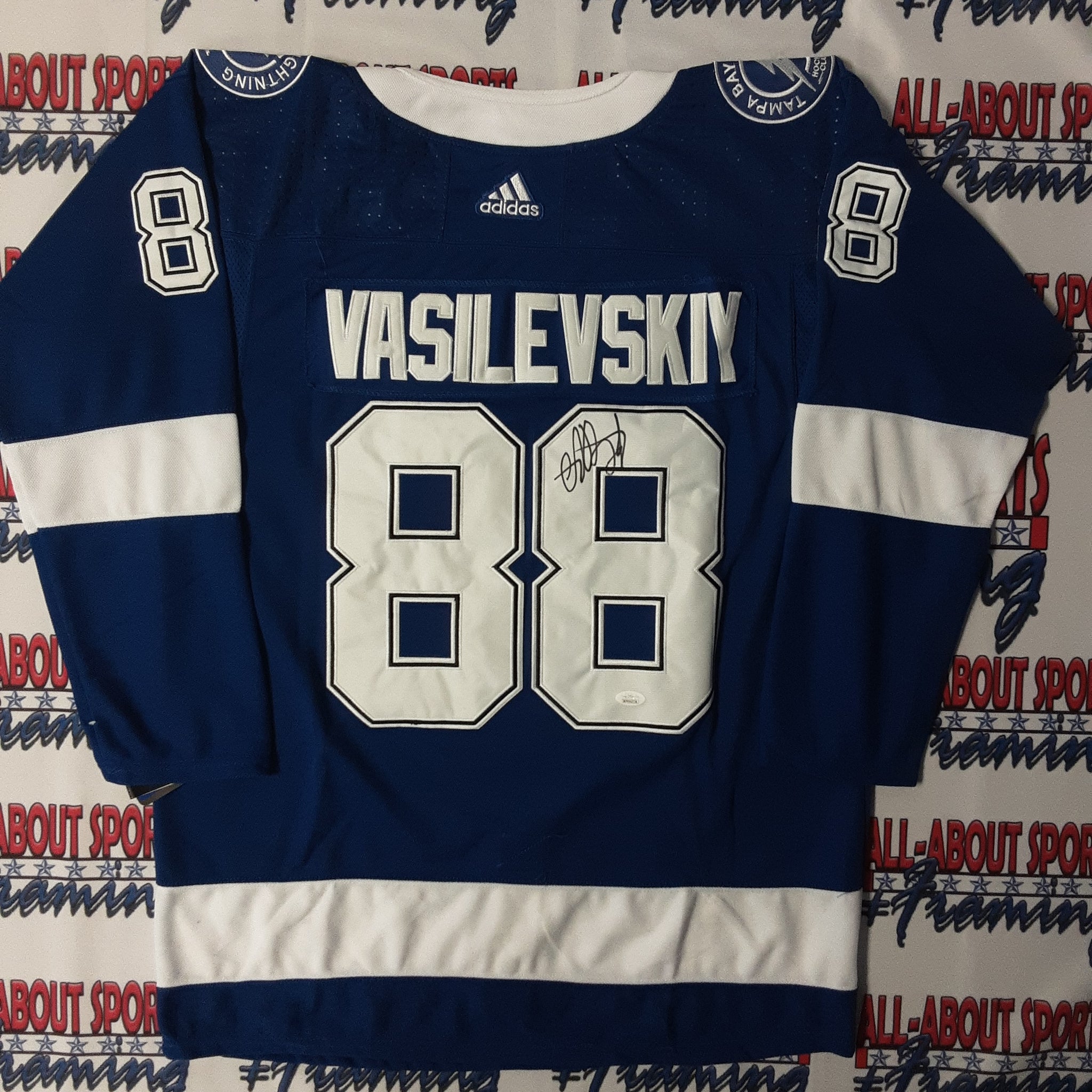 Andrei Vasilevskiy Signed Tampa Bay Lightning Blue Addidas Jersey