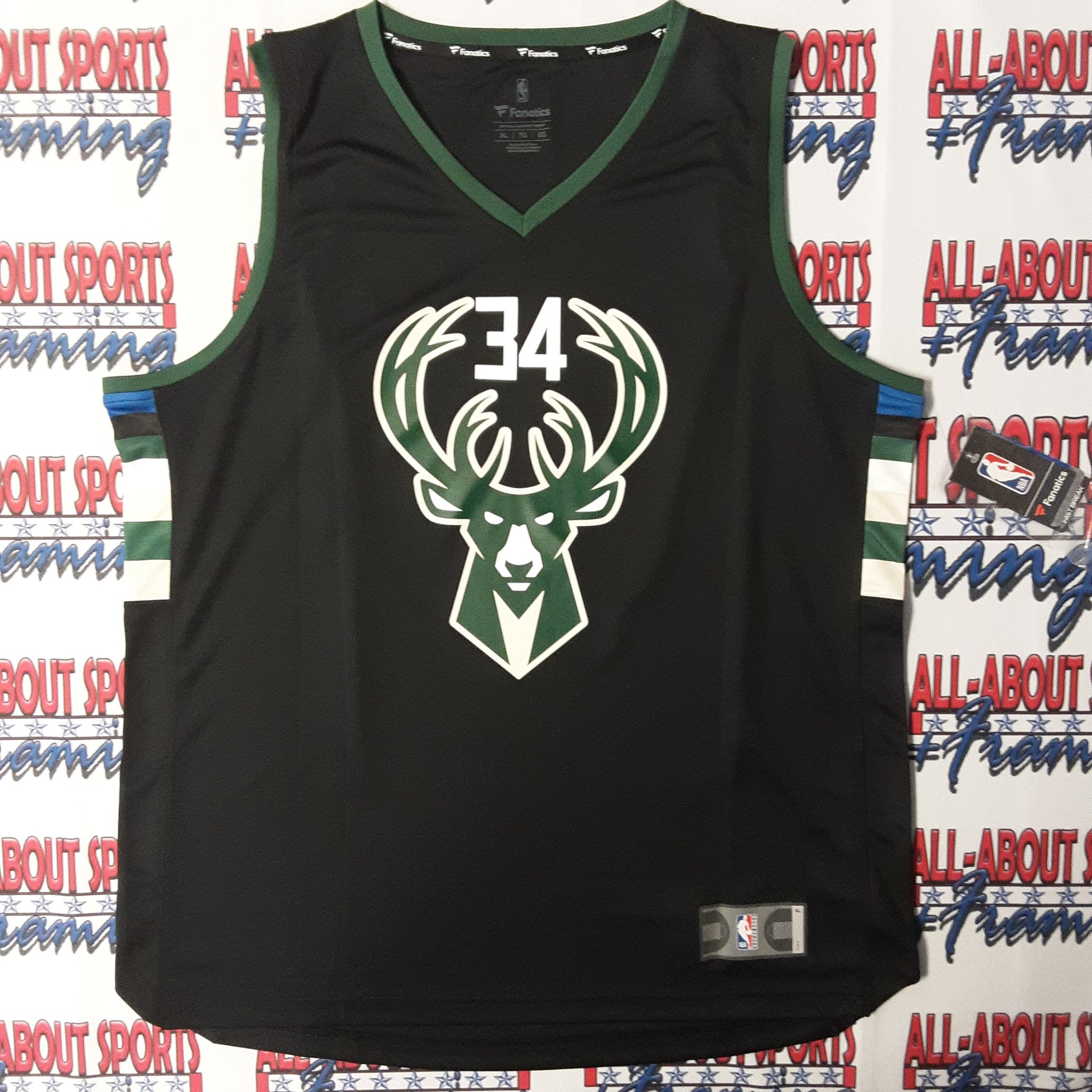 Giannis Antetokounmpo Authentic Signed Pro Style Jersey Autographed JSA-