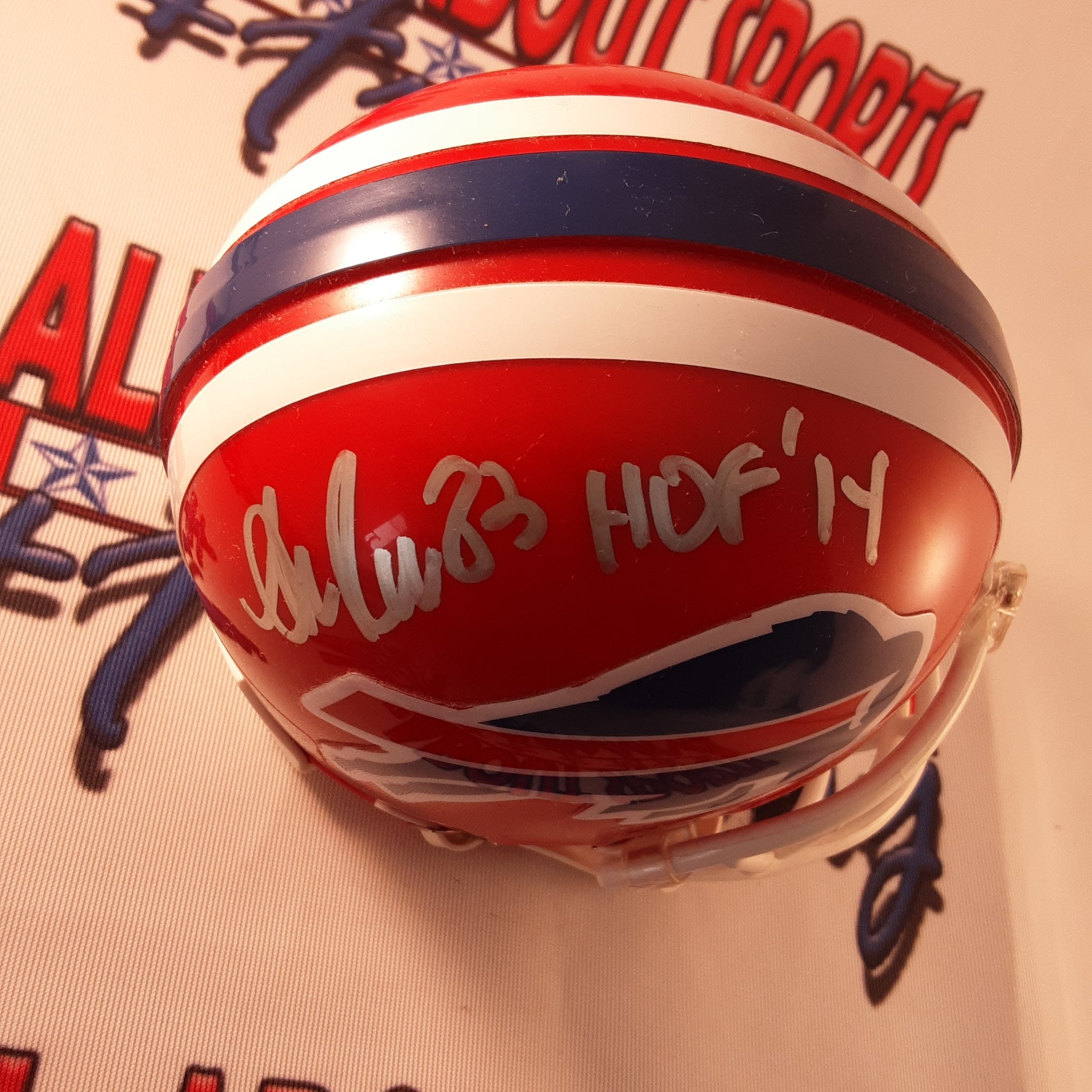 Andre Reed Authentic Signed Autographed Mini Helmet JSA.