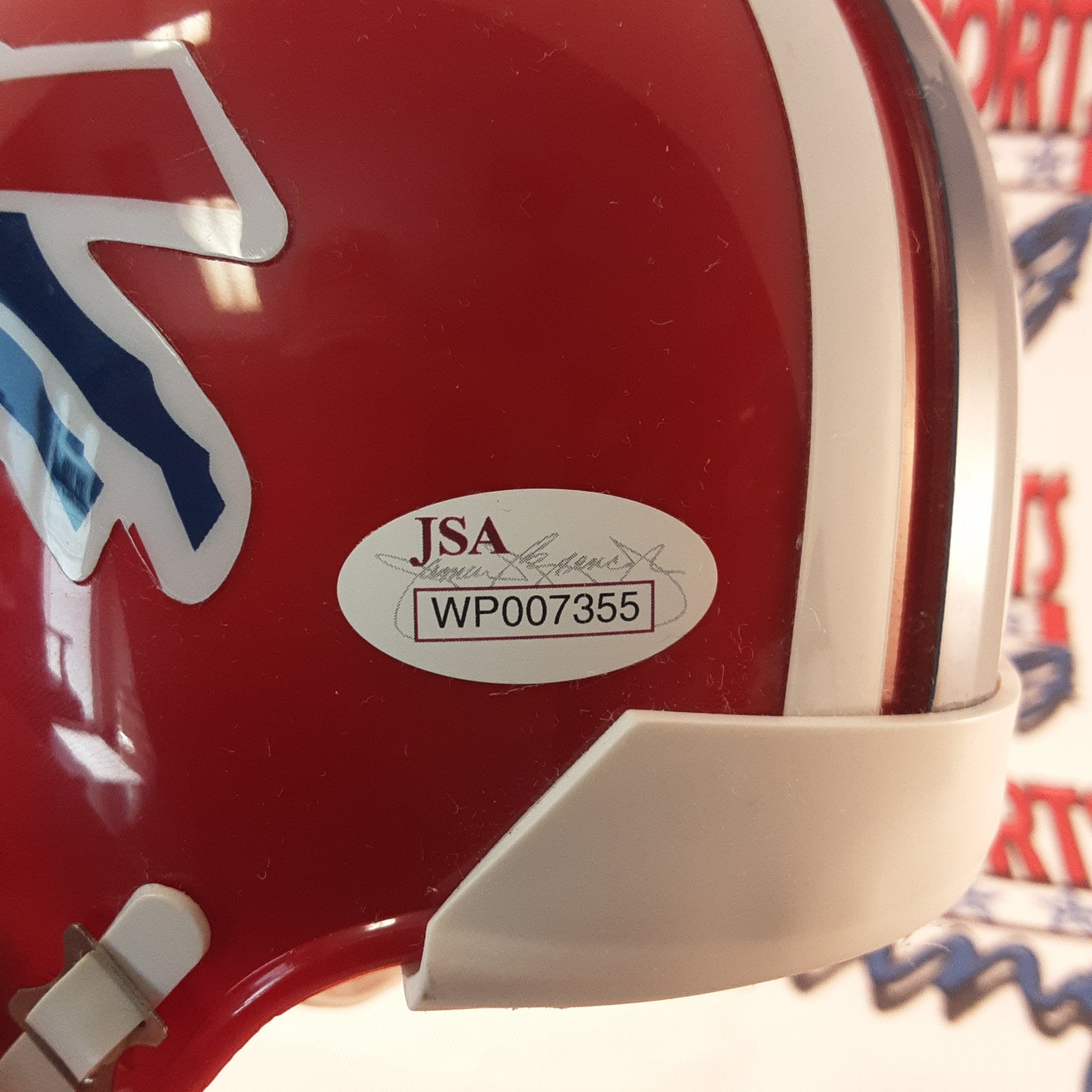 Andre Reed Authentic Signed Autographed Mini Helmet JSA-