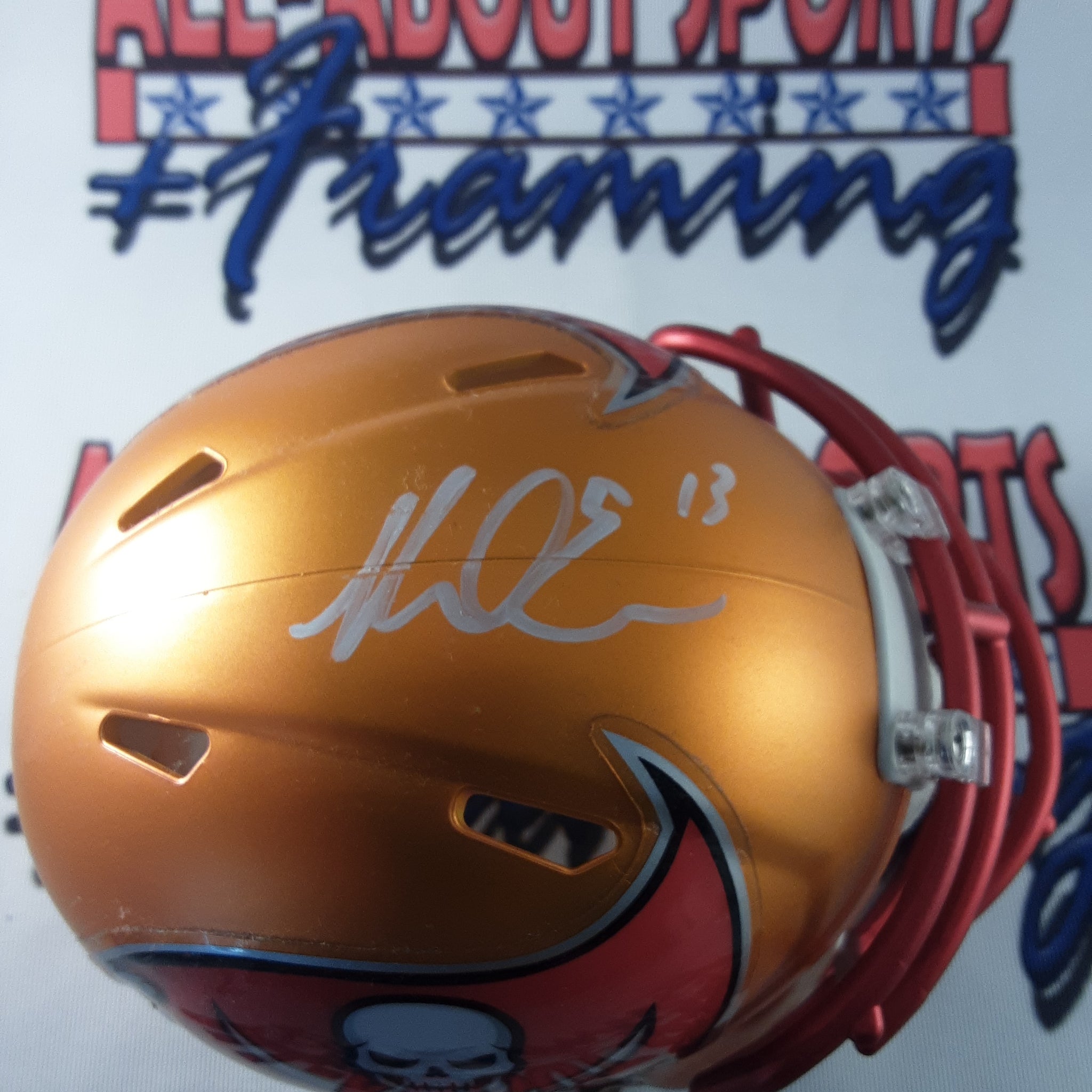 Mike Evans Authentic Signed Pro Bowl autographed Mini Helmet JSA.