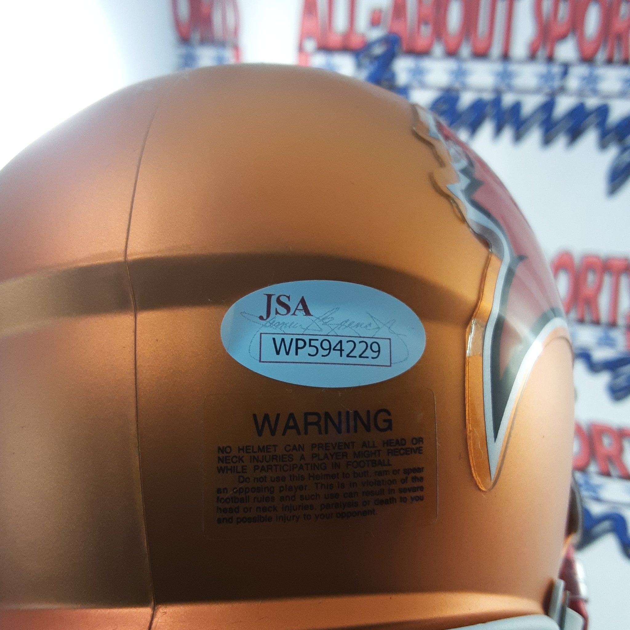 Mike Evans Authentic Signed Pro Bowl autographed Mini Helmet JSA.