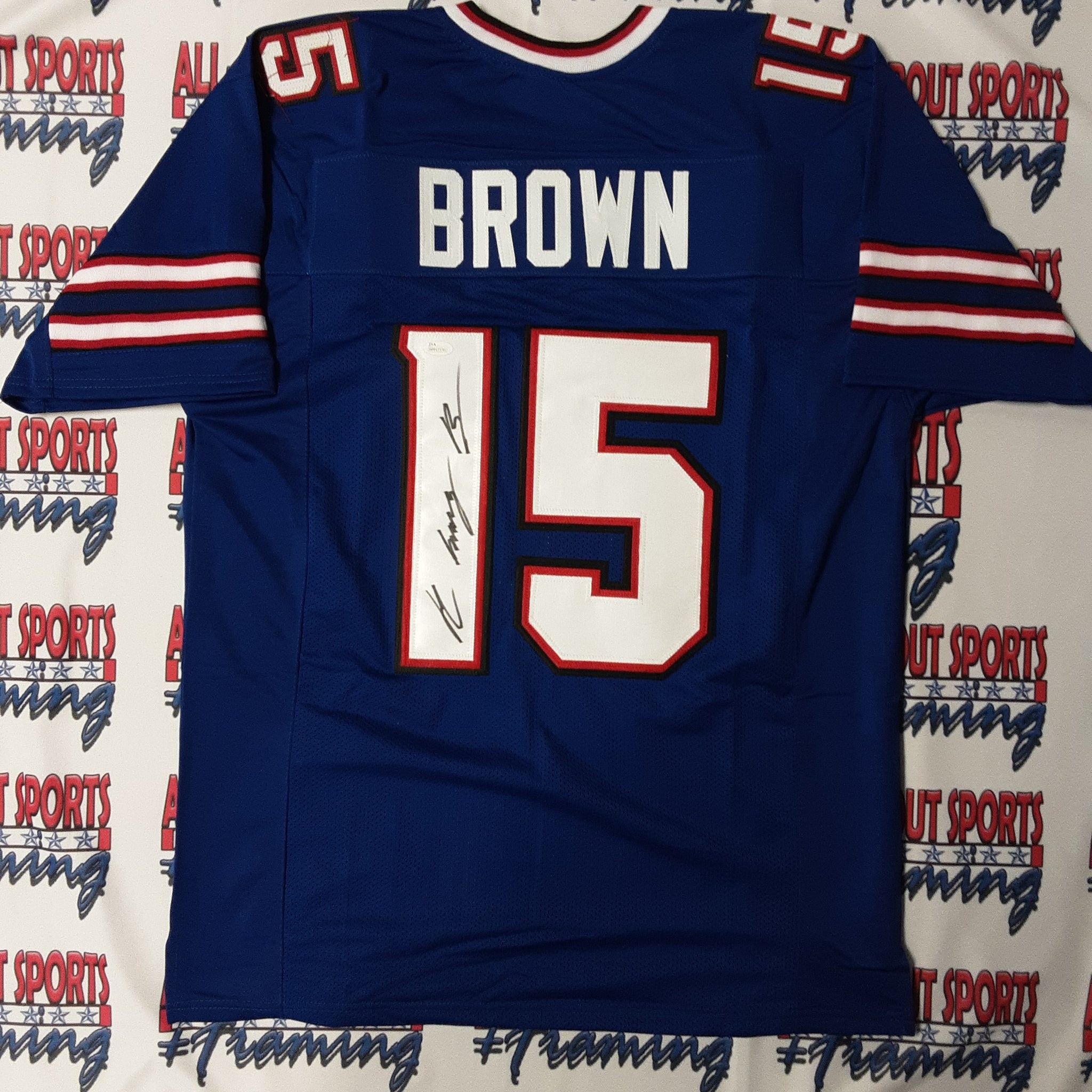 John Brown Authentic Signed Pro Style Jersey Autographed JSA