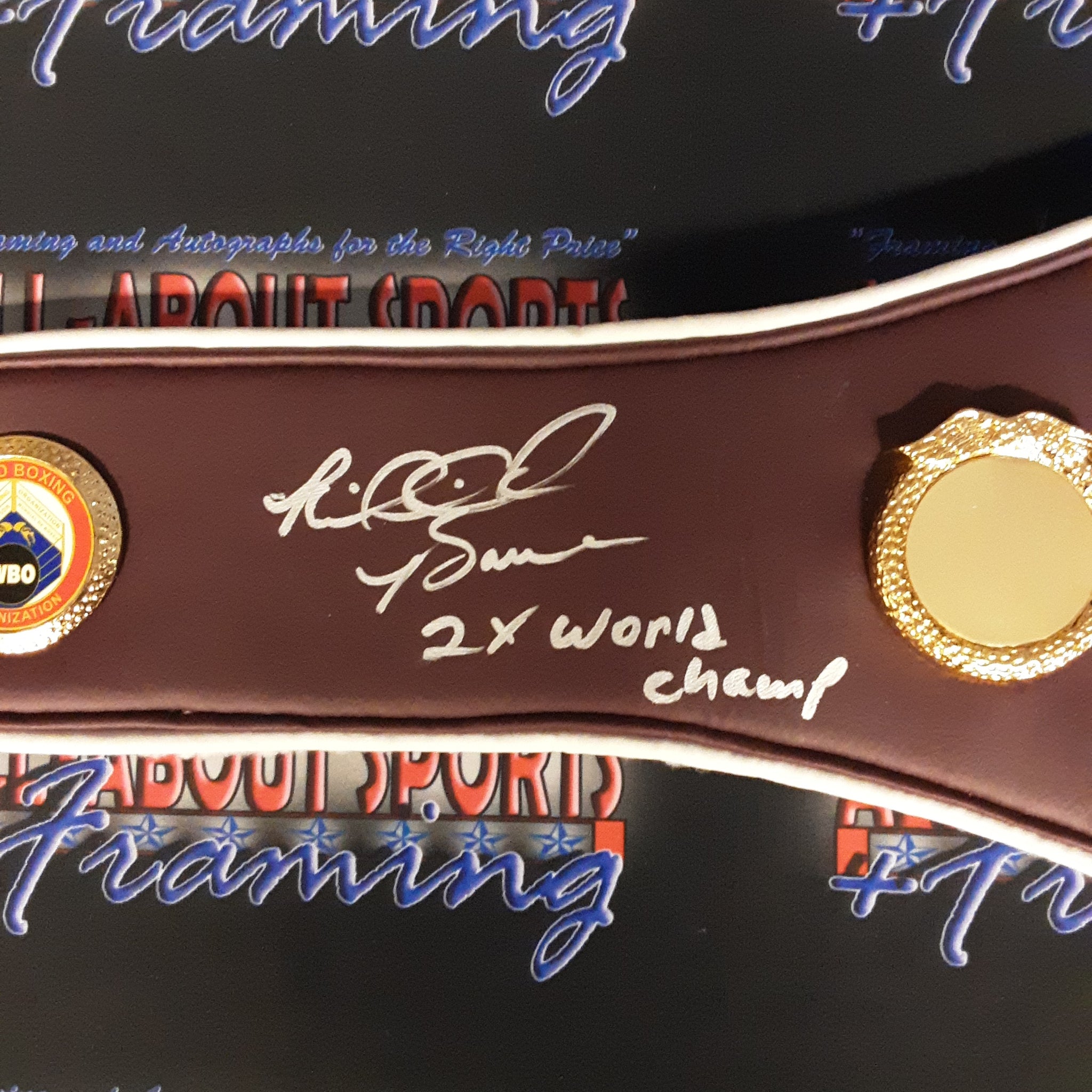 Riddick "Big Daddy" Bowe Authentic Signed Championship Belt Autographed w/inscription JSA