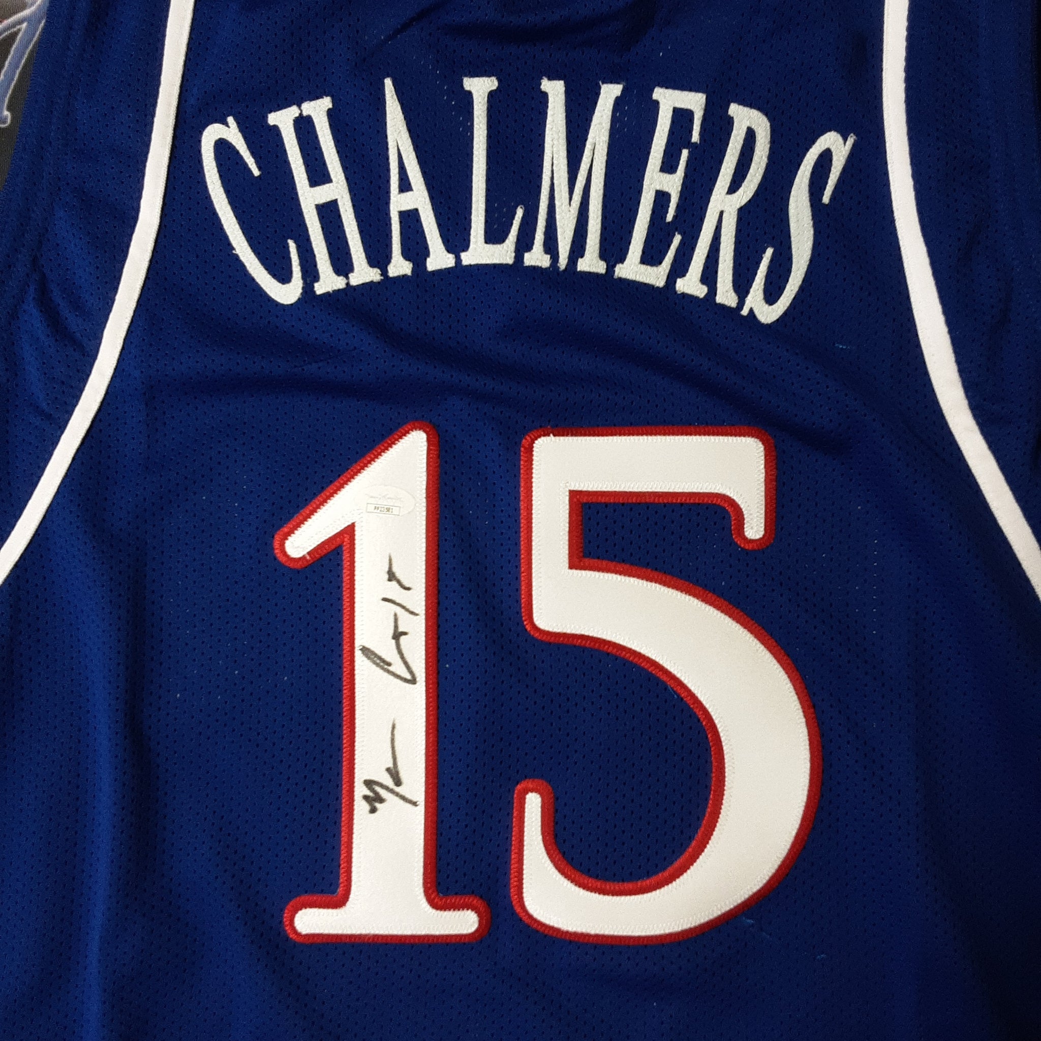 Mario Chalmers signed inscribed jersey autographed NCAA Kansas