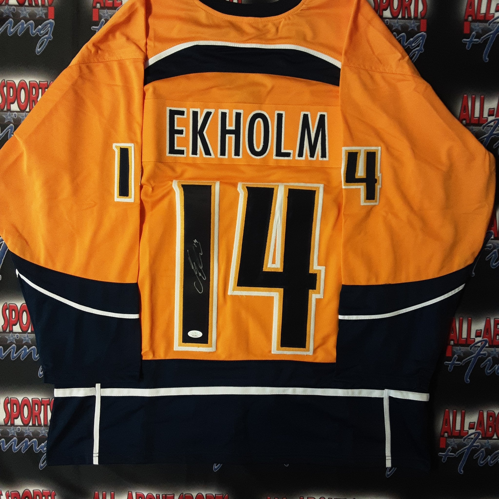 Mattias Ekholm Authentic Signed Pro Style Jersey Autographed JSA