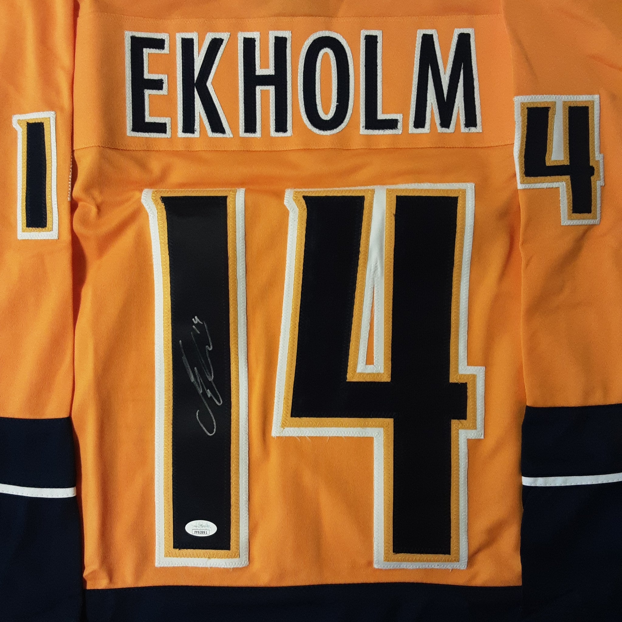 Mattias Ekholm Authentic Signed Pro Style Jersey Autographed JSA