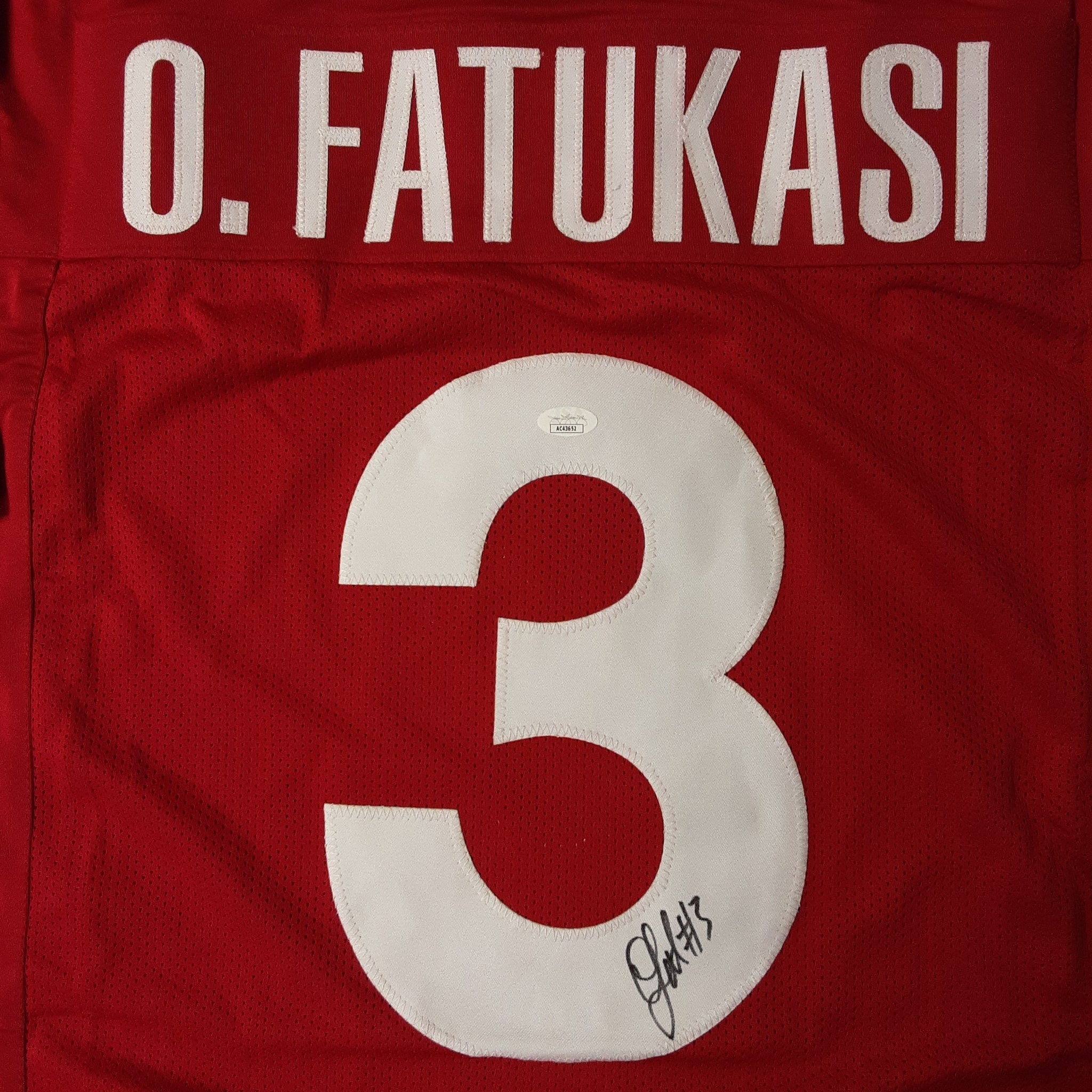 Olakunle Fatukasi Authentic Signed Pro Style Jersey Autographed JSA-