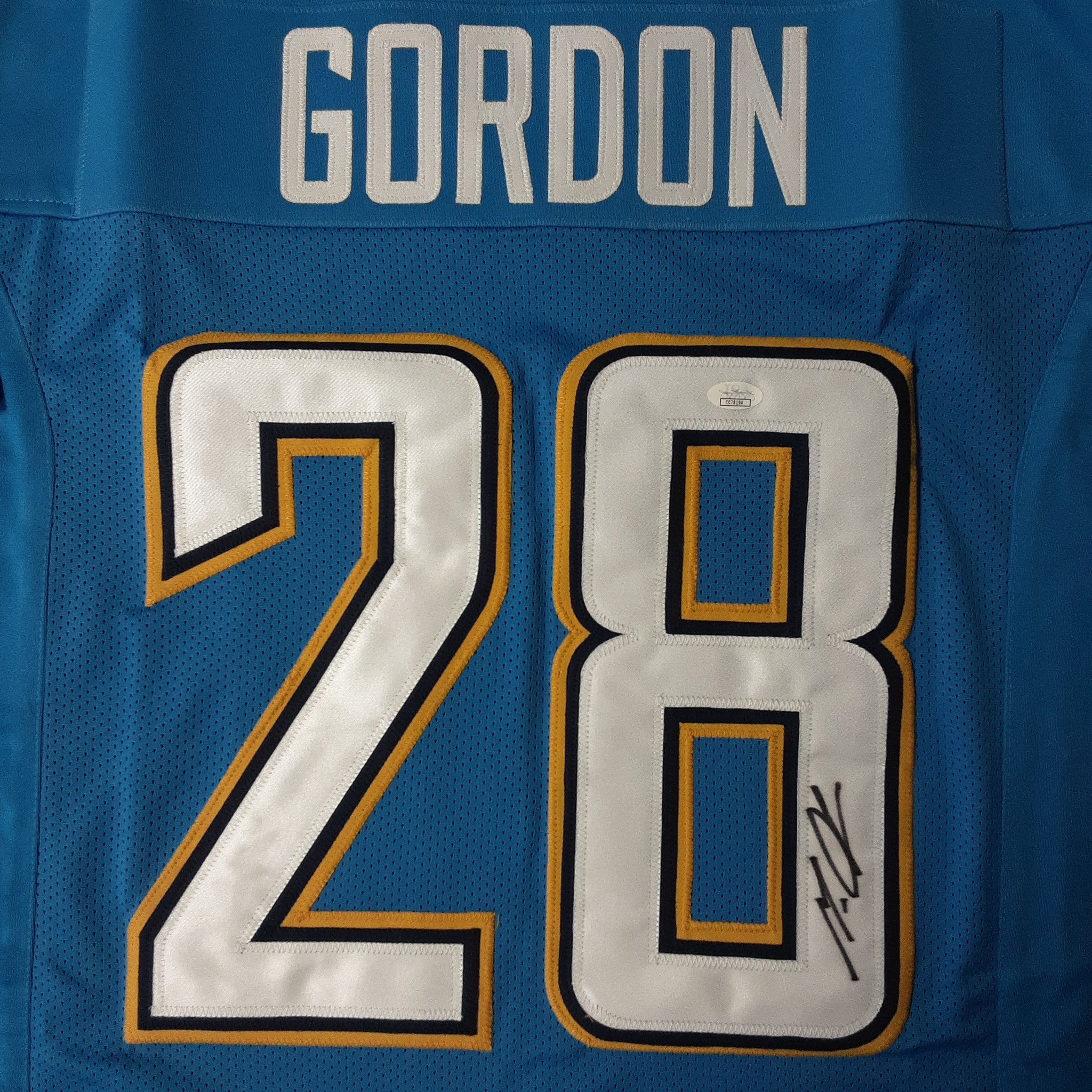 Melvin Gordon Authentic Signed Pro Style Jersey Autographed JSA-