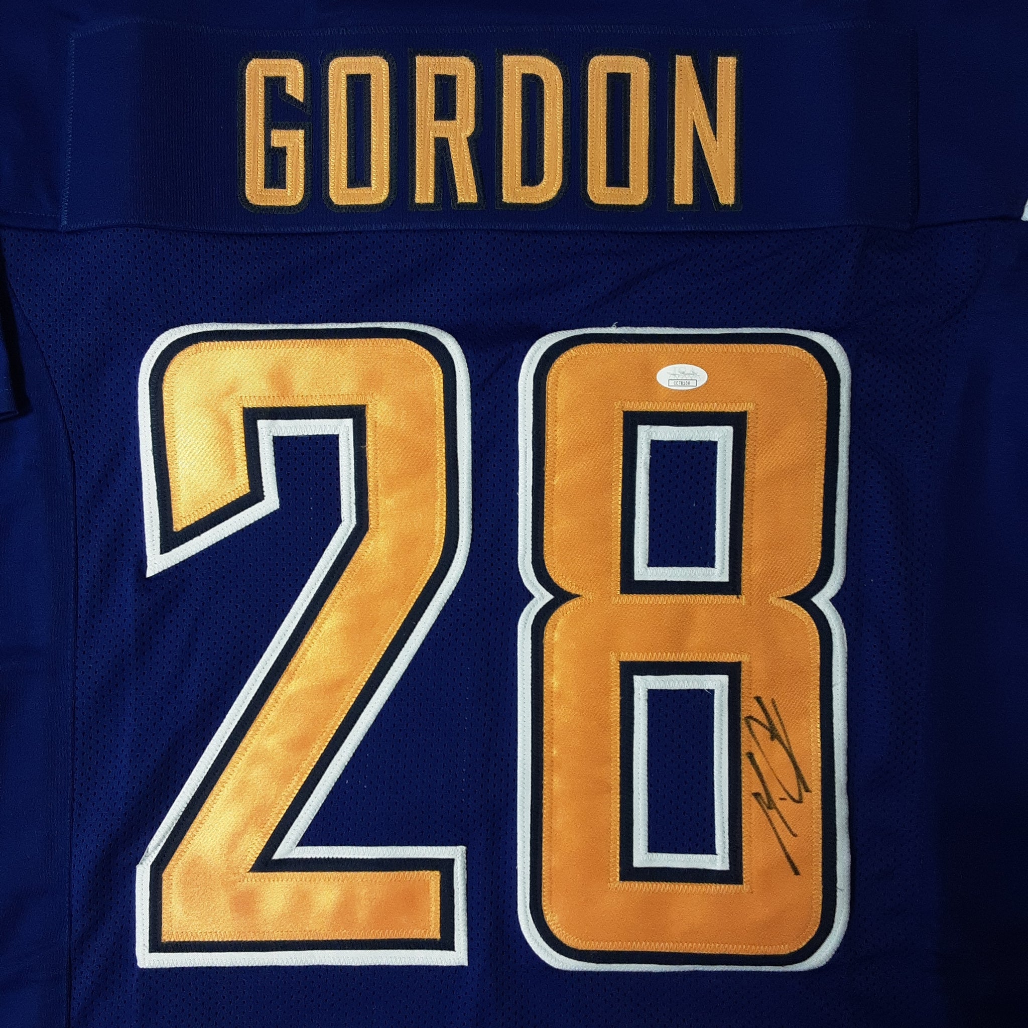 Melvin Gordon Authentic Signed Pro Style Jersey Autographed JSA-