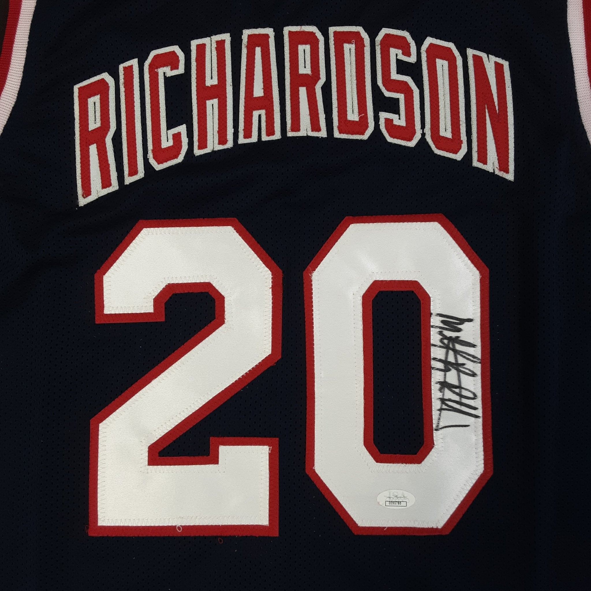 Michael Ray Richardson Authentic Signed Pro Style Jersey Autographed JSA
