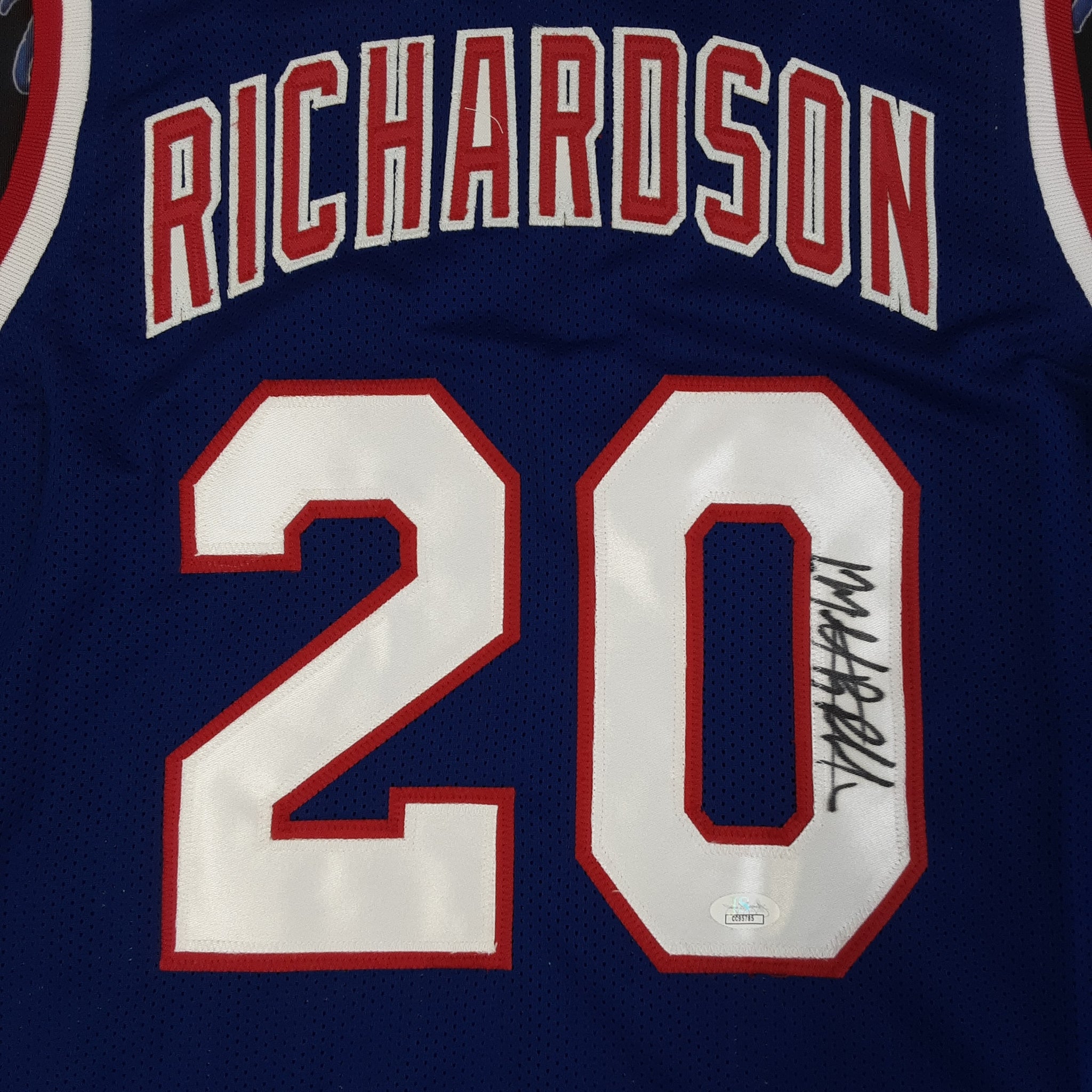 Michael Ray Richardson Authentic Signed Pro Style Jersey Autographed JSA-