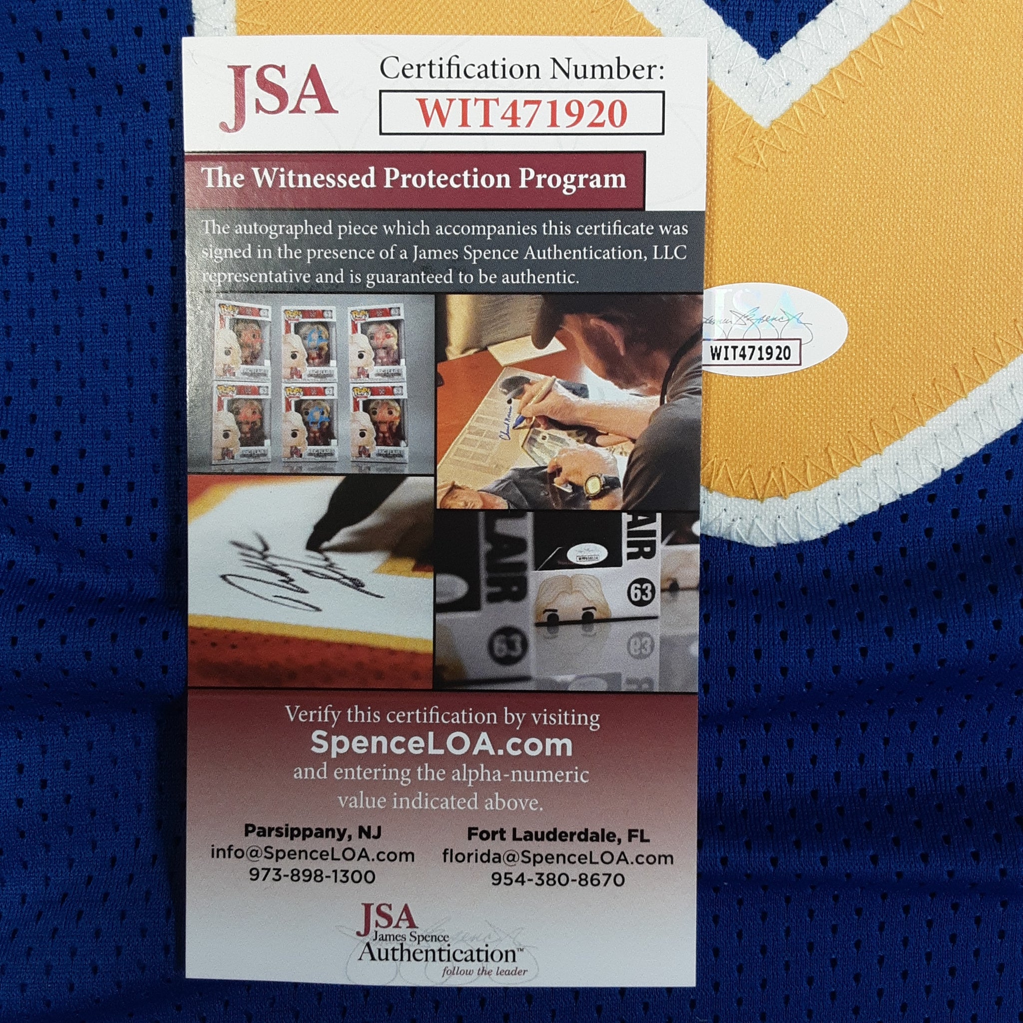 Jordan Whitehead Authentic Signed Pro Style Jersey Autographed JSA-