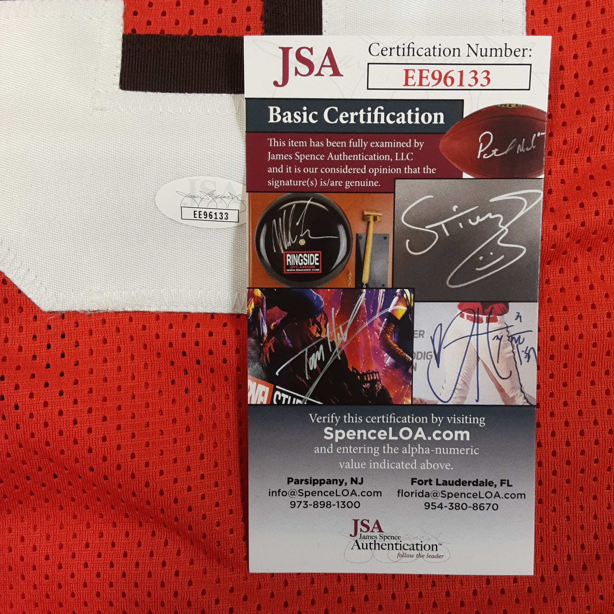 David Njoku Authentic Signed Pro Style Jersey Autographed JSA