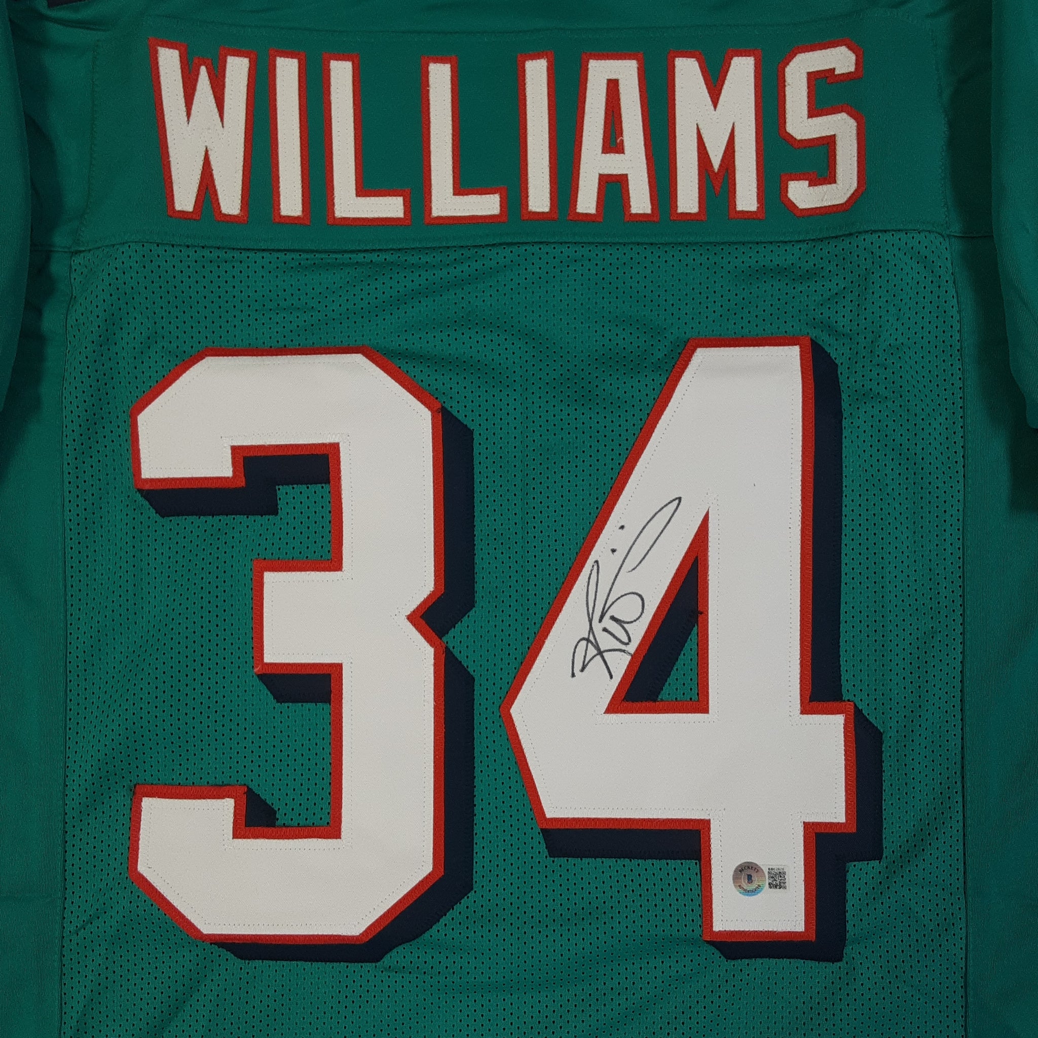 Ricky Williams Authentic Signed Pro Style Jersey Autographed Beckett-