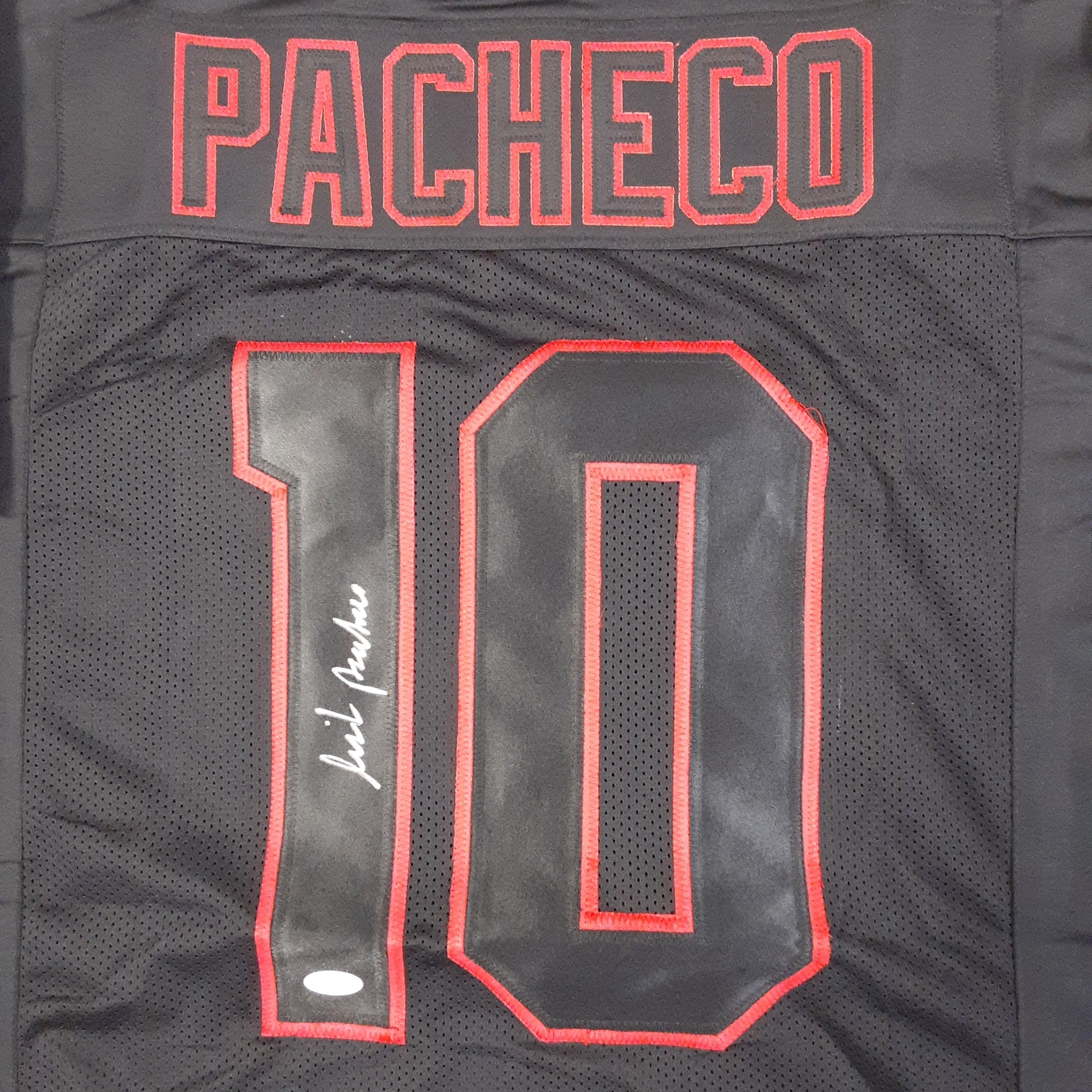 Isiah Pacheco Authentic Signed Black Pro Style Jersey Autographed JSA