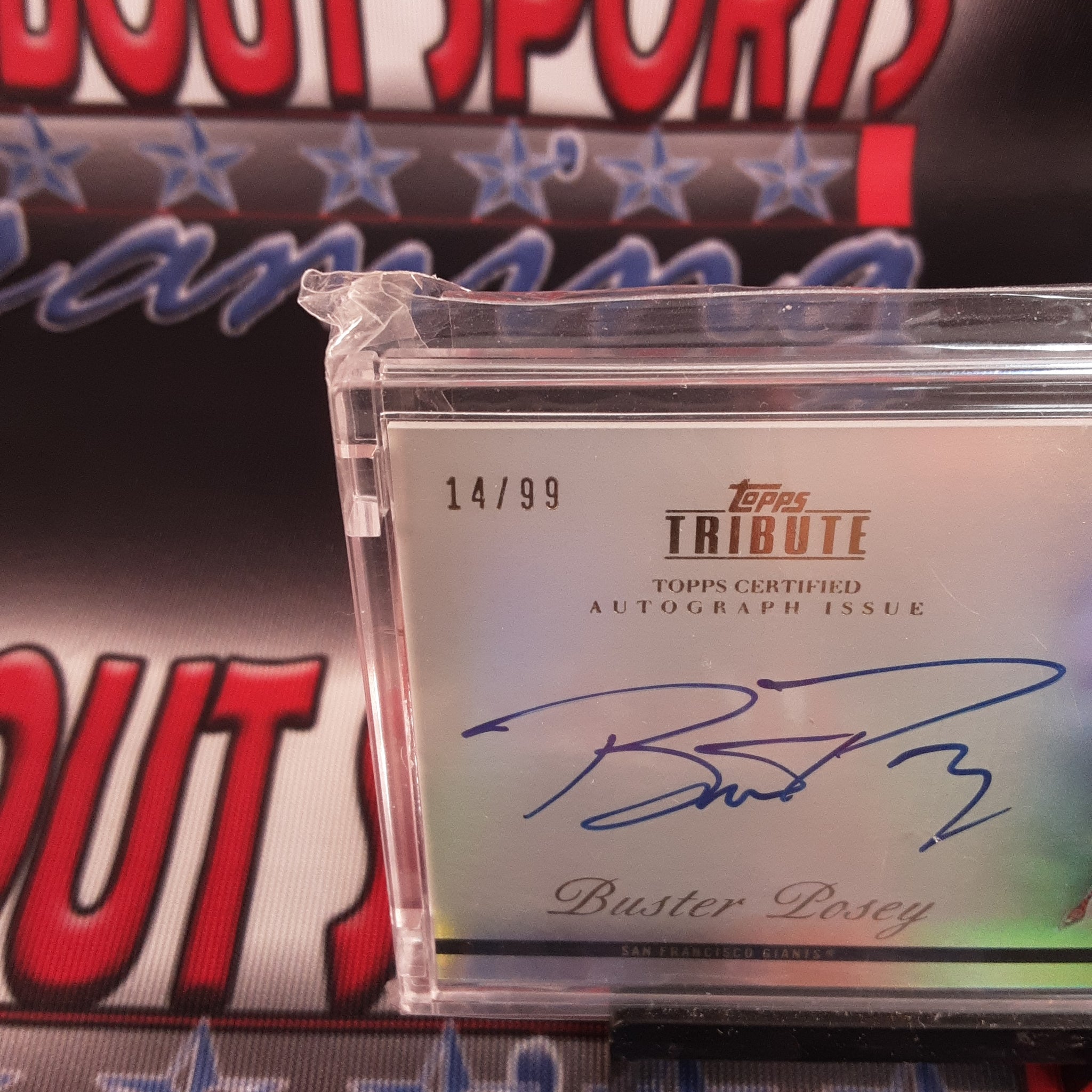 2012 Topps Tribute Silver Refractor #TA-BP Buster Posey Auto/99