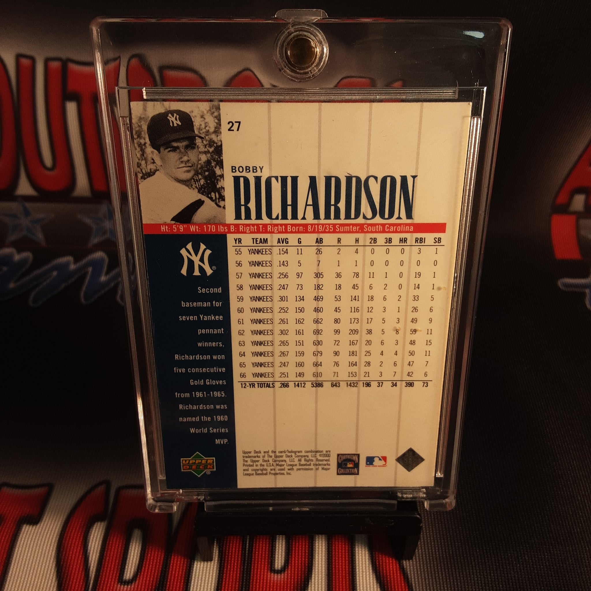 Upper Deck Yankees Legends Bobby Richardson