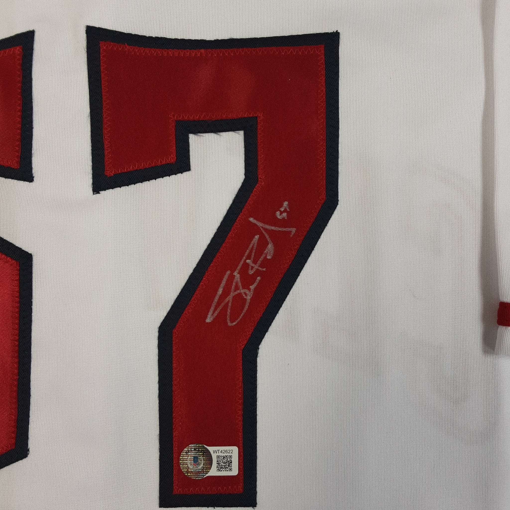 Shane Bieber Authentic Signed Pro Style Jersey Autographed Beckett