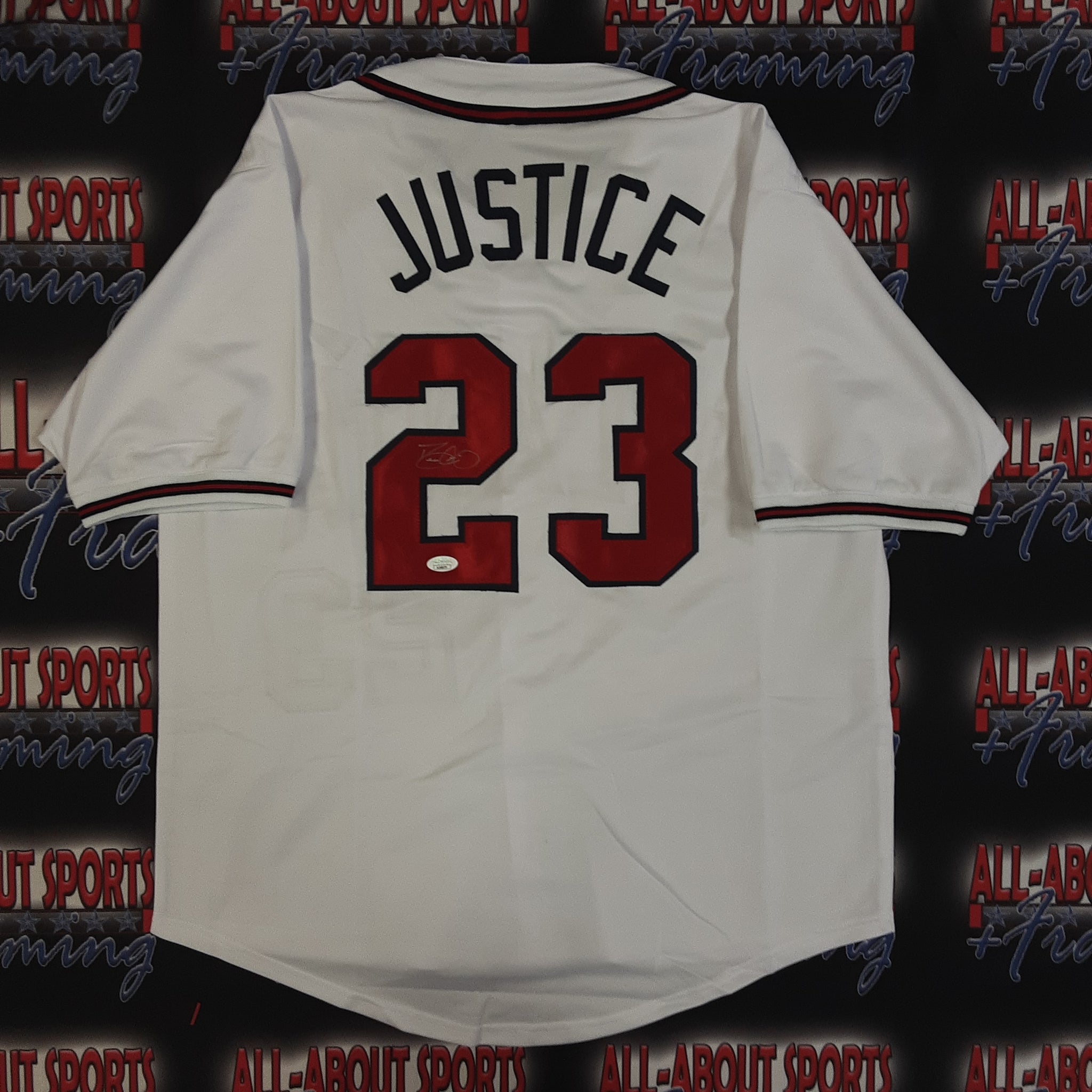 Tom Glavine Framed Signed Jersey JSA Autographed Atlanta Braves