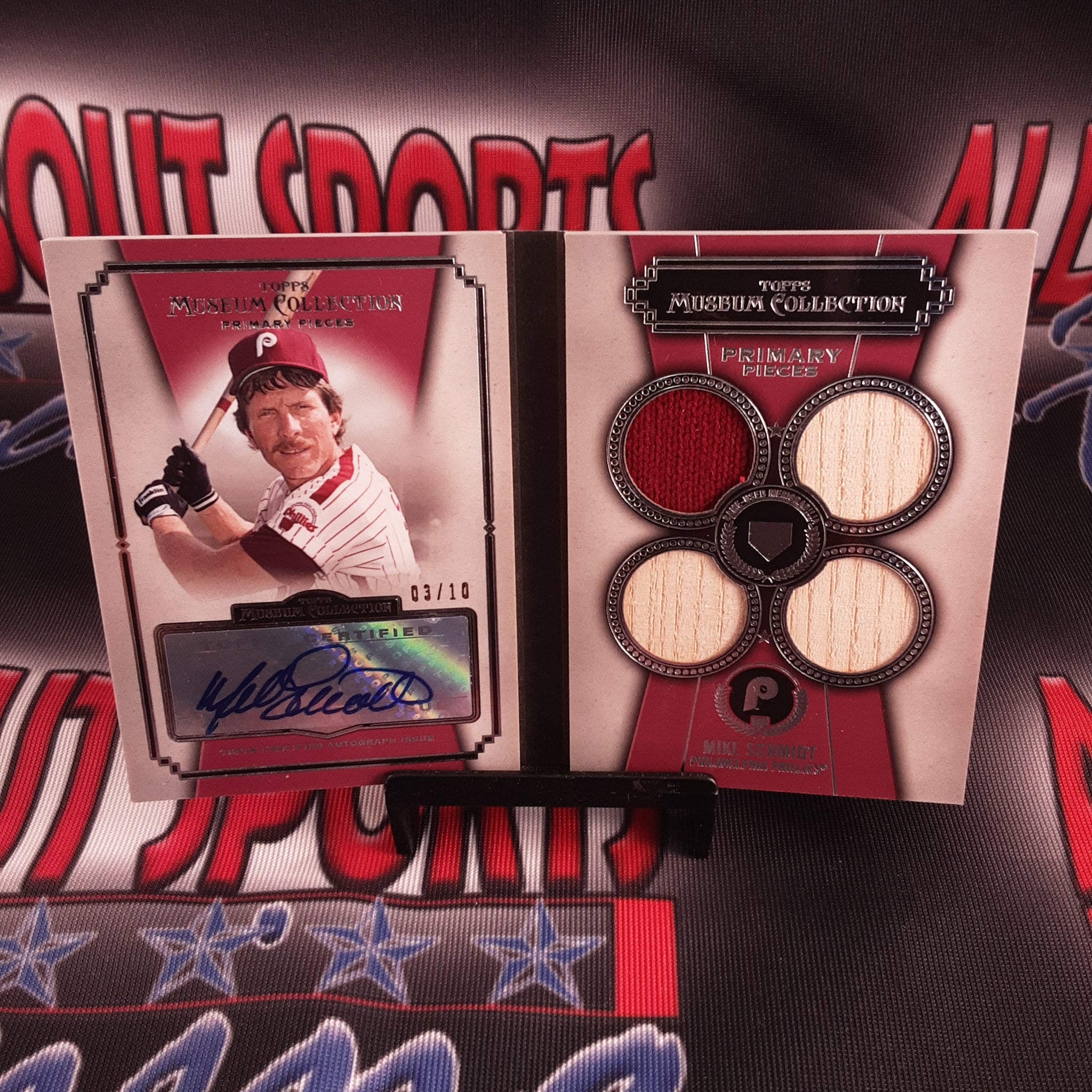 2013 Topps Musuem Collection Primary Pieces #PPAR-MS Mike Schmidt Auto/10