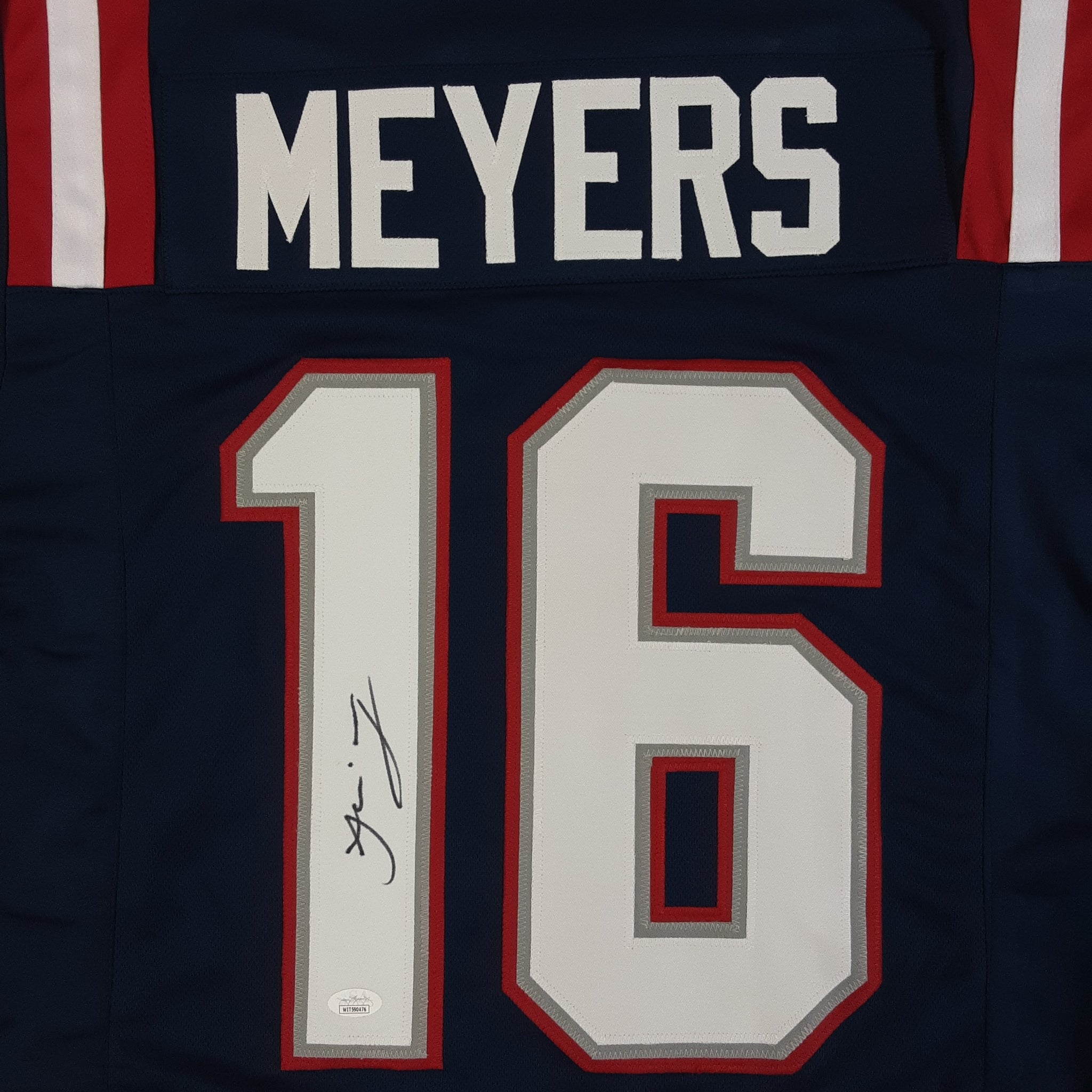 Jakobi Meyers Authentic Signed Pro Style Jersey Autographed JSA