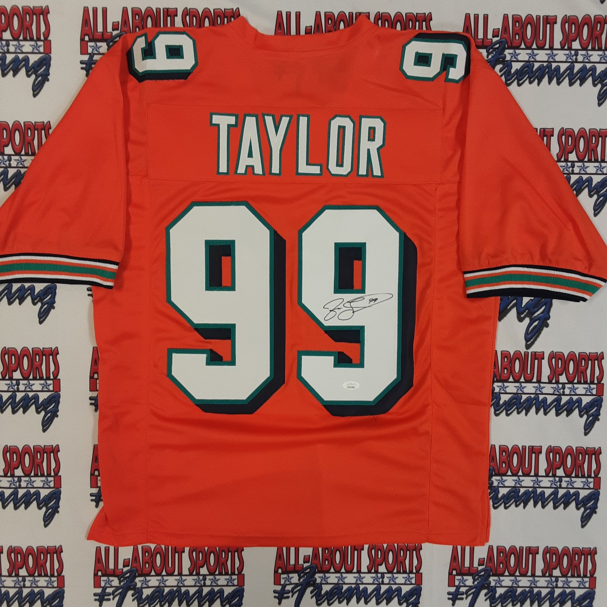 Jason Taylor Authentic Signed Pro Style Jersey Autographed JSA R1