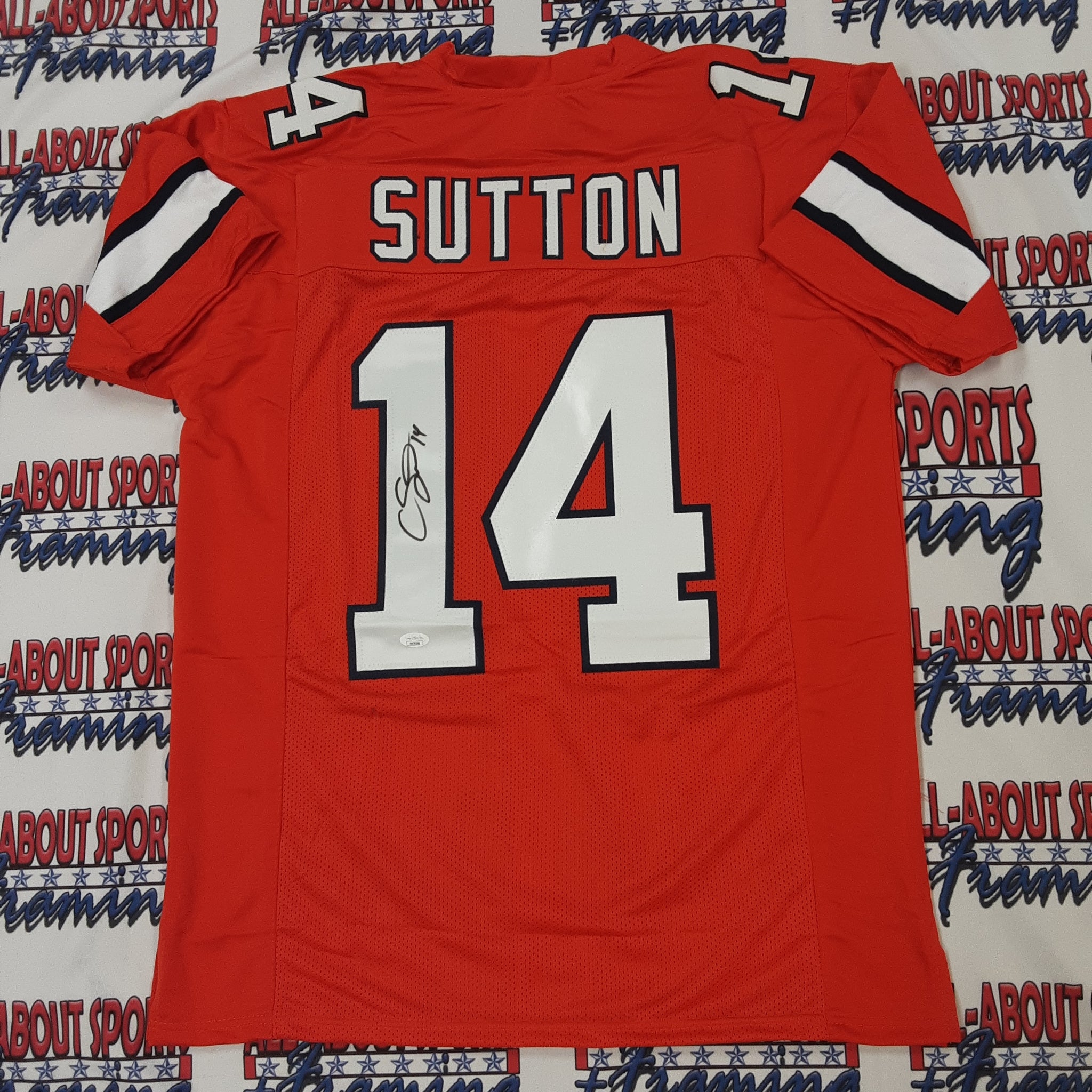 Courtland Sutton Authentic Signed Pro Style Jersey Autographed JSA-