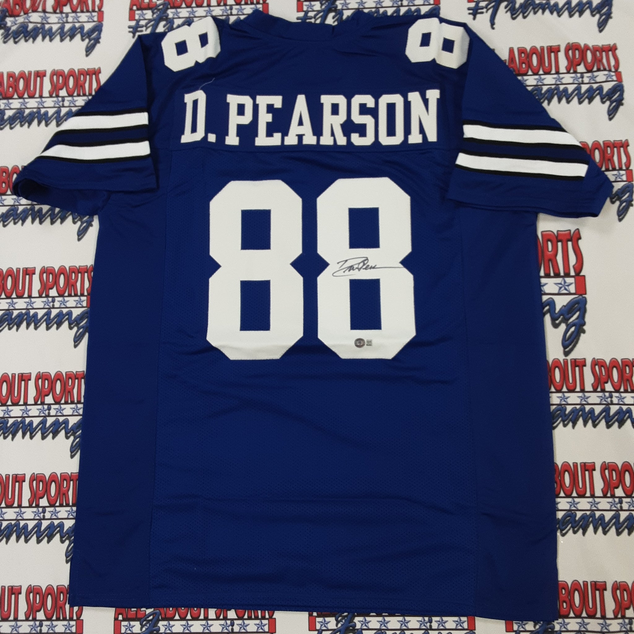 Drew Pearson Authentic Signed Pro Style Jersey Autographed Beckett R1