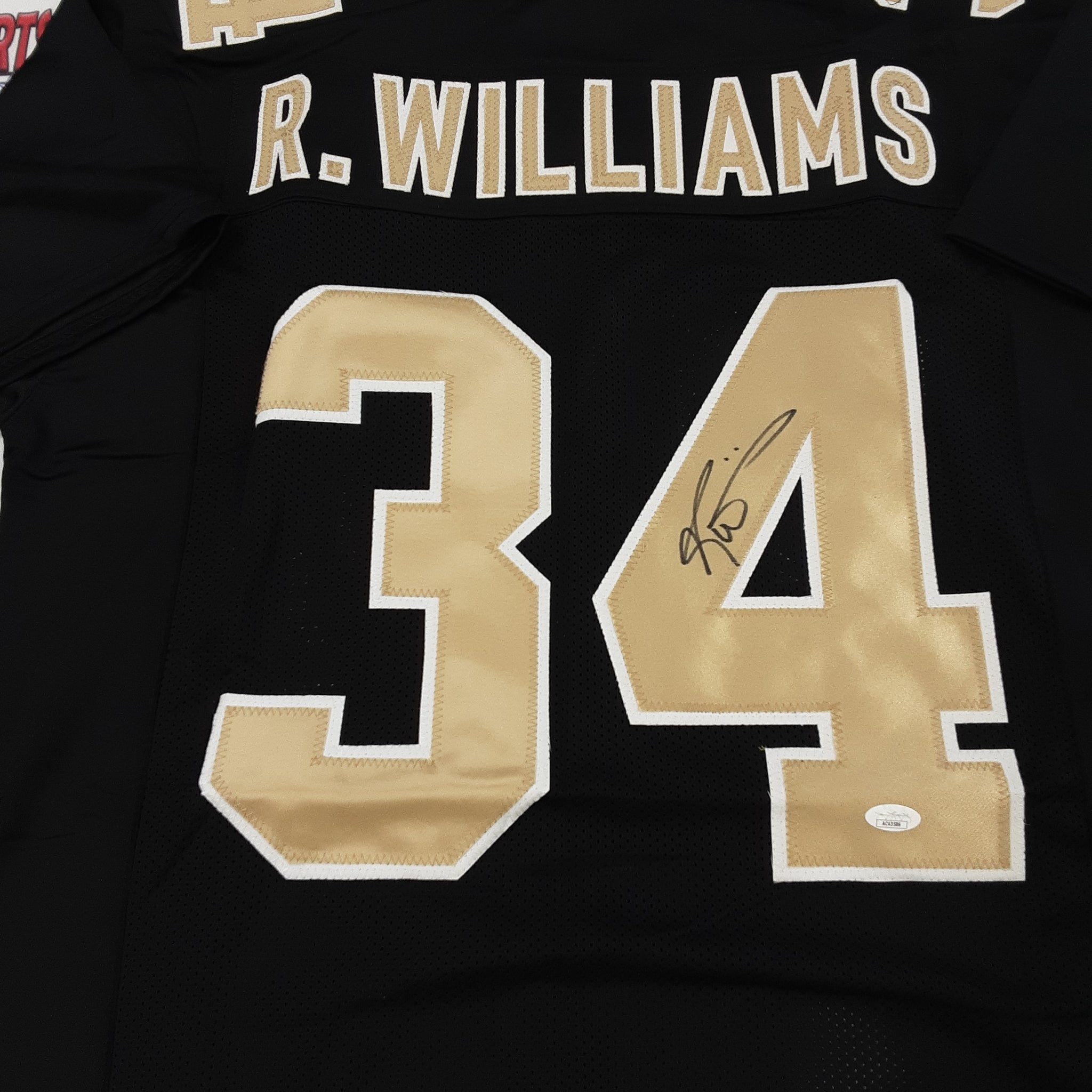 Ricky Williams Authentic Signed Pro Style Jersey Autographed JSA-