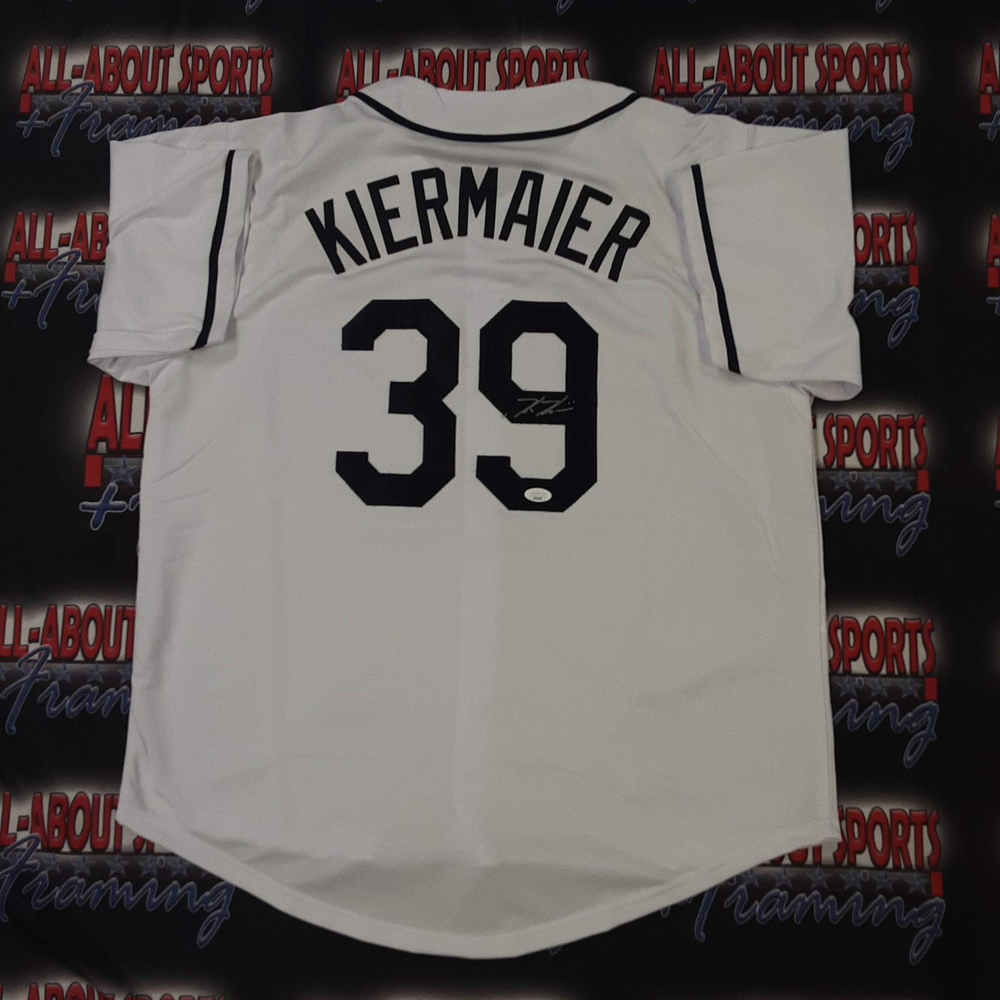 Kevin Kiermaier Signed Pro Style Jersey Autographed JSA