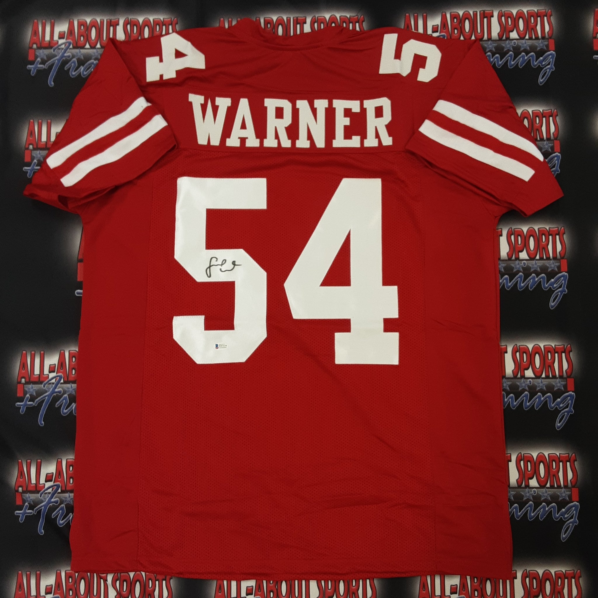 Fred Warner Authentic Signed Pro Style Jersey Autographed Beckett