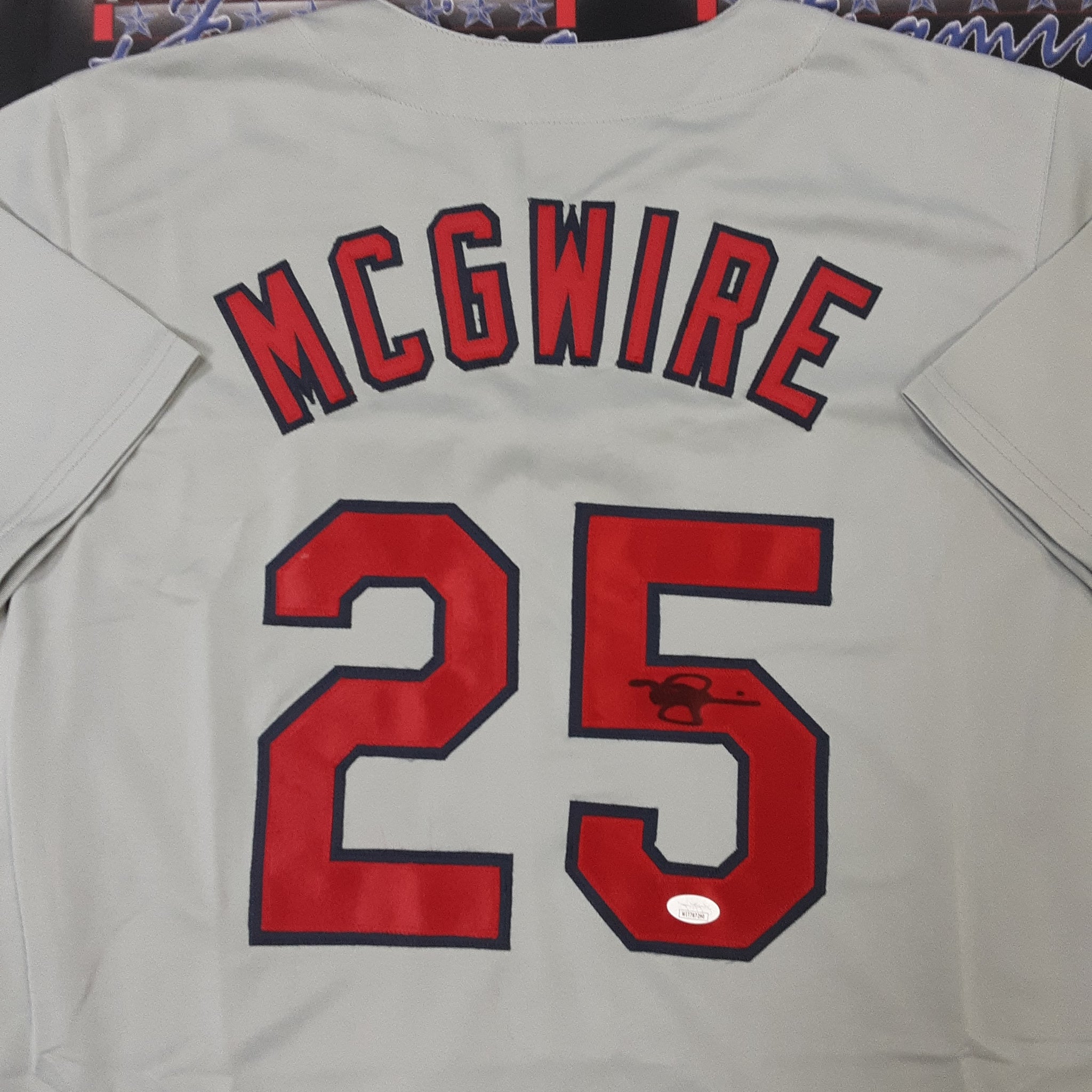 Mark McGwire Authentic Signed Pro Style Jersey Autographed JSA R1