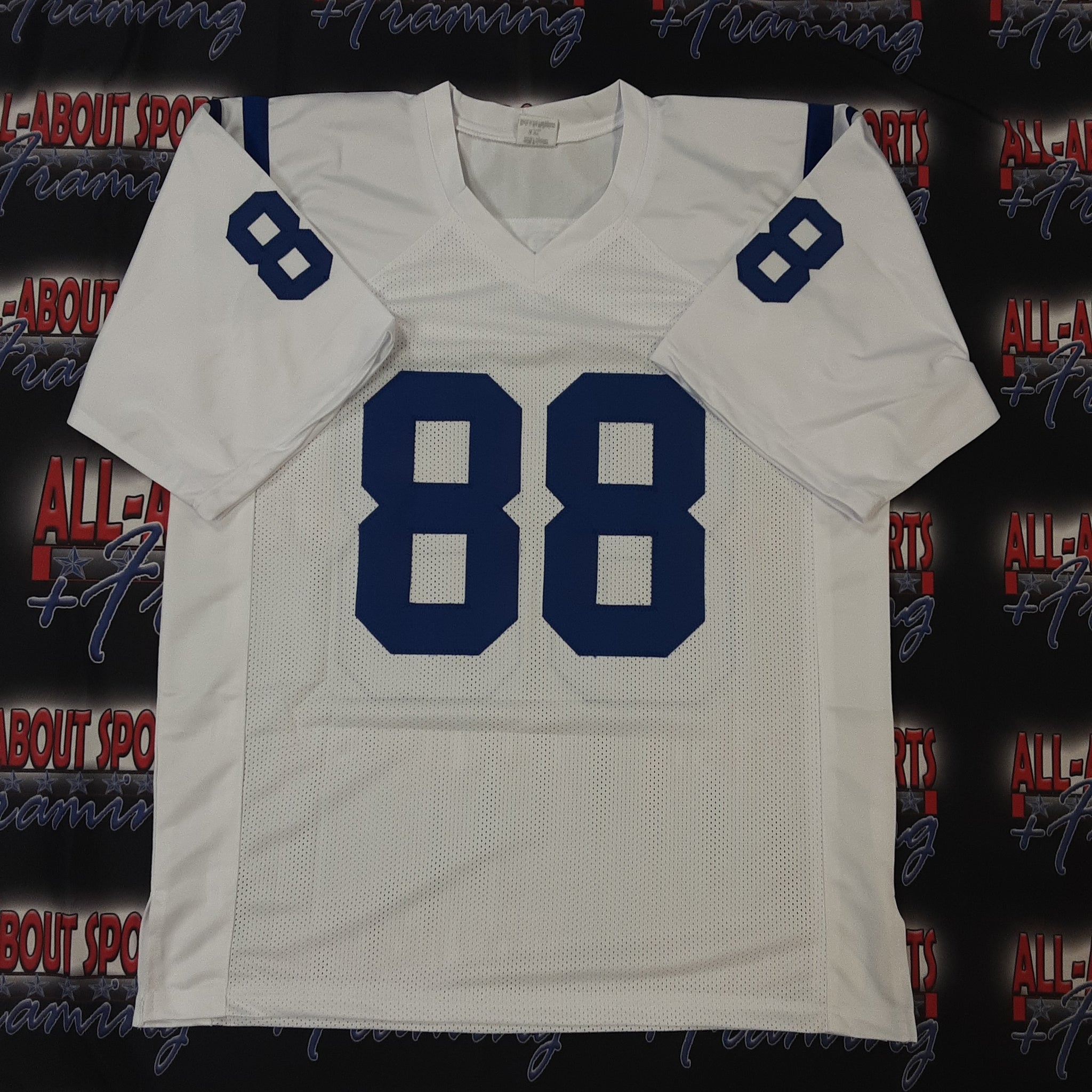 Marvin Harrison Authentic Signed Blue Pro Style Jersey Autographed JSA  Witness