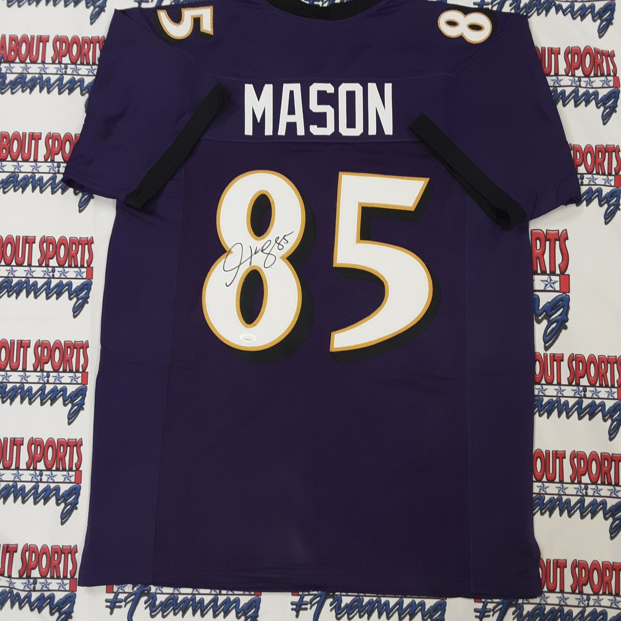 Derrick Mason Authentic Signed Pro Style Jersey Autographed JSA R1