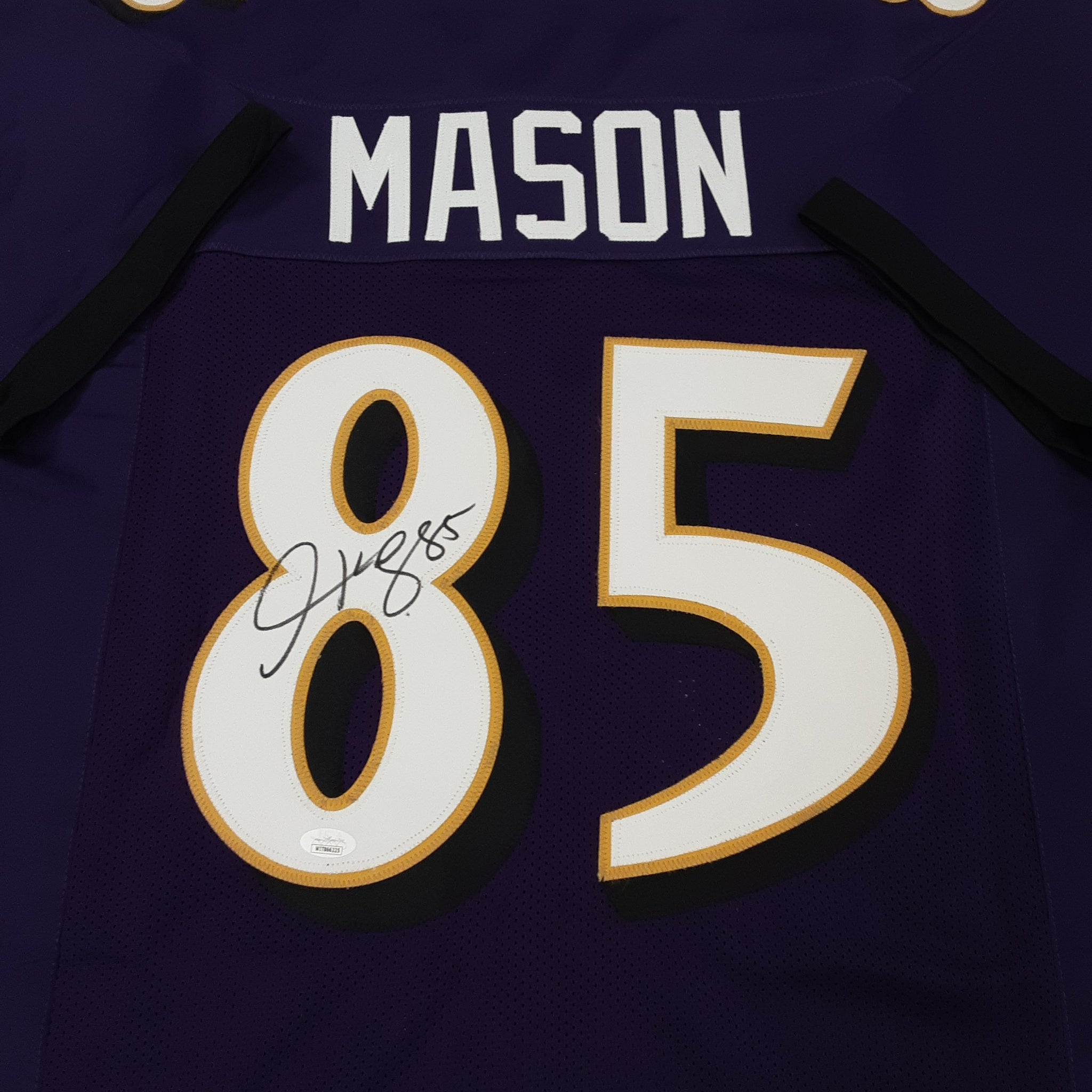 Derrick Mason Authentic Signed Pro Style Jersey Autographed JSA R1