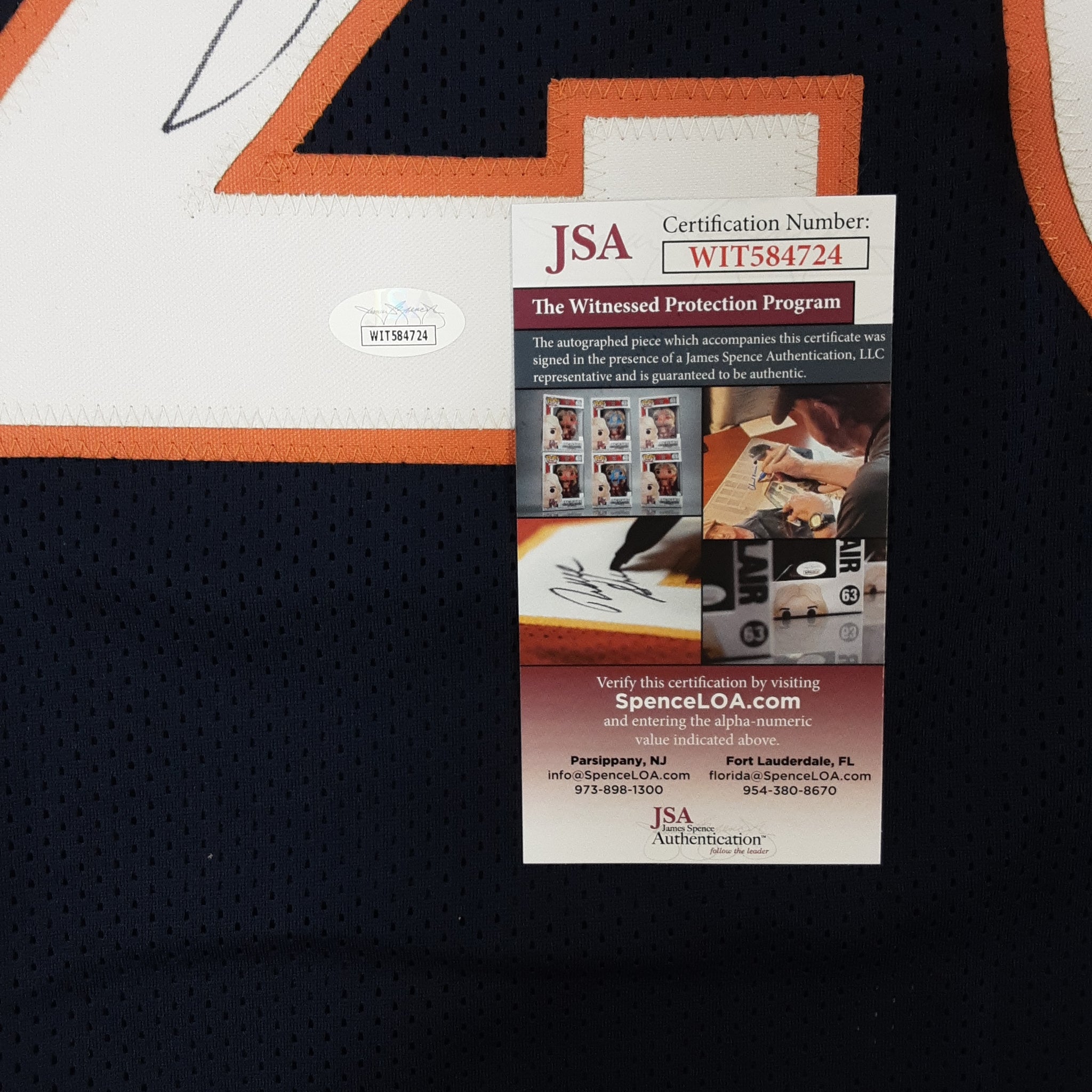 Clinton Portis Authentic Signed Pro Style Jersey Autographed JSA R1
