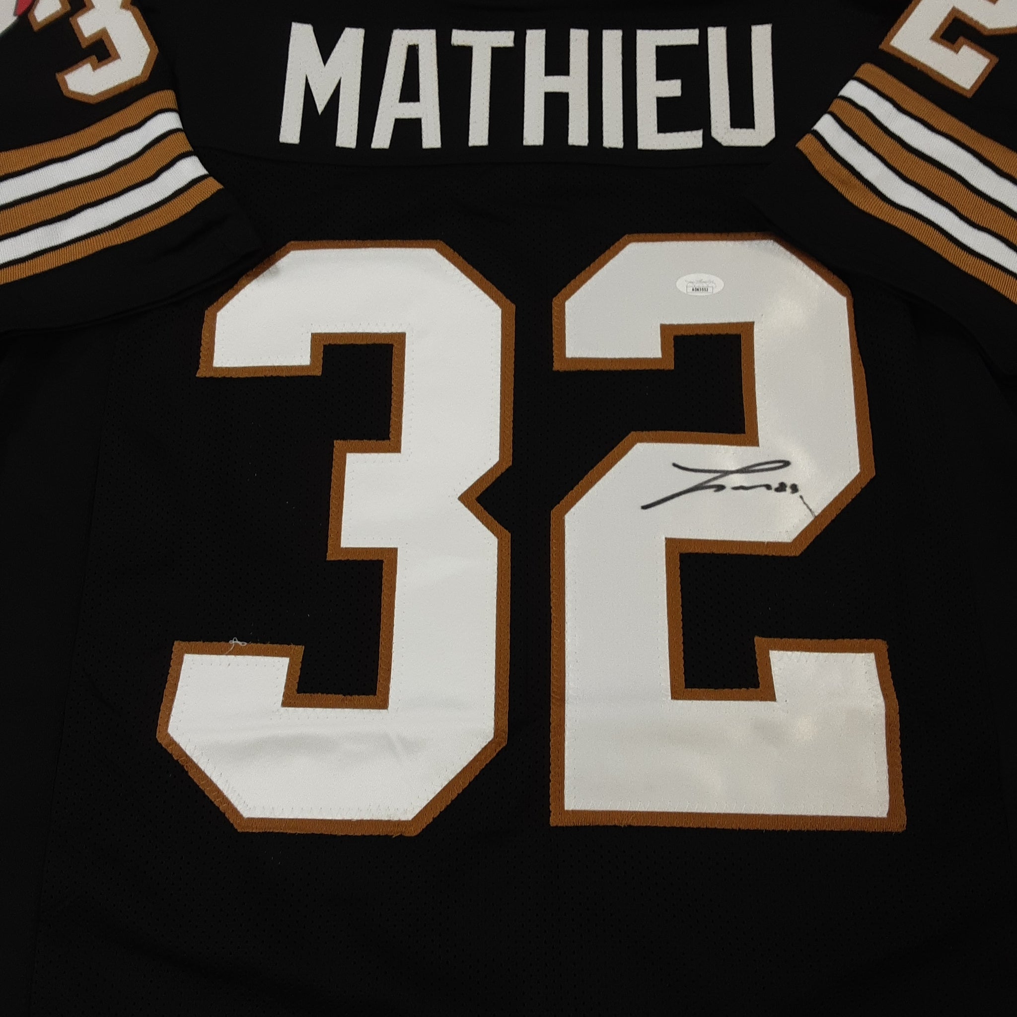 Tyrann Mathieu Authentic Signed Pro Style Jersey Autographed JSA-