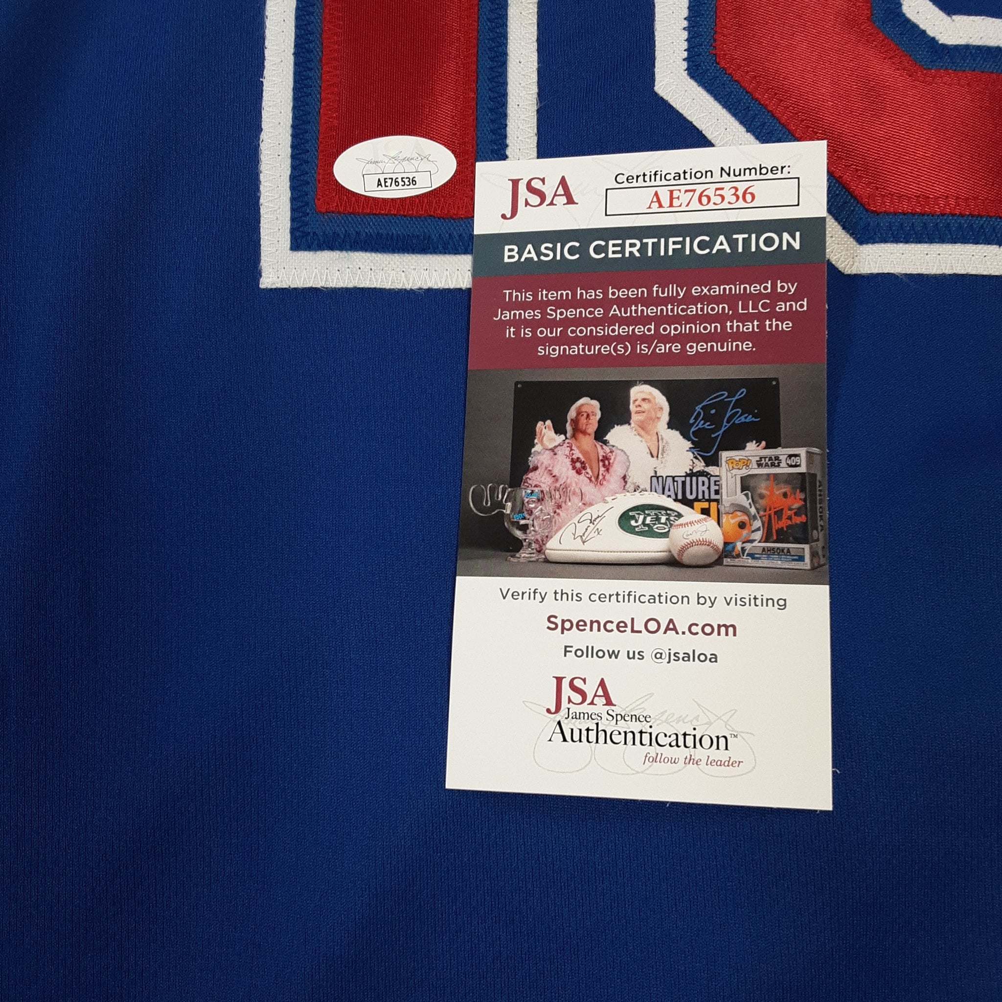 Juan Gonzalez Authentic Signed Pro Style Jersey Autographed JSA R1